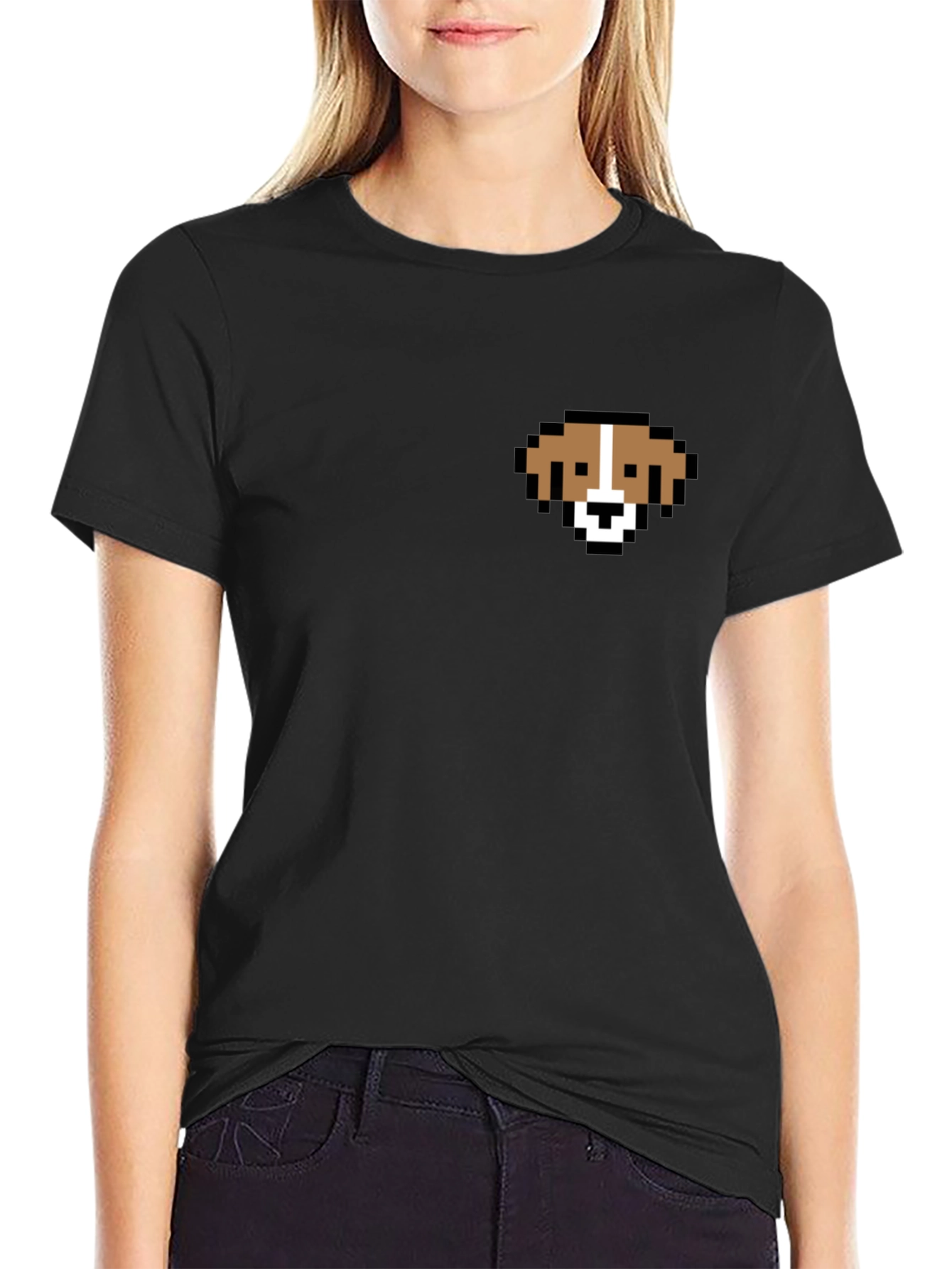 Pixel Dog T-Shirt - Cute Graphic Tee