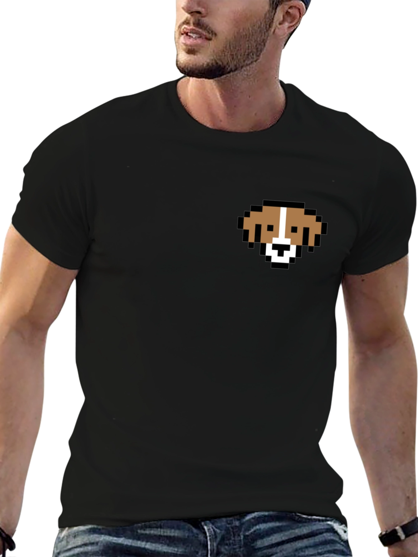 Pixel Dog T-Shirt - Cute Graphic Tee