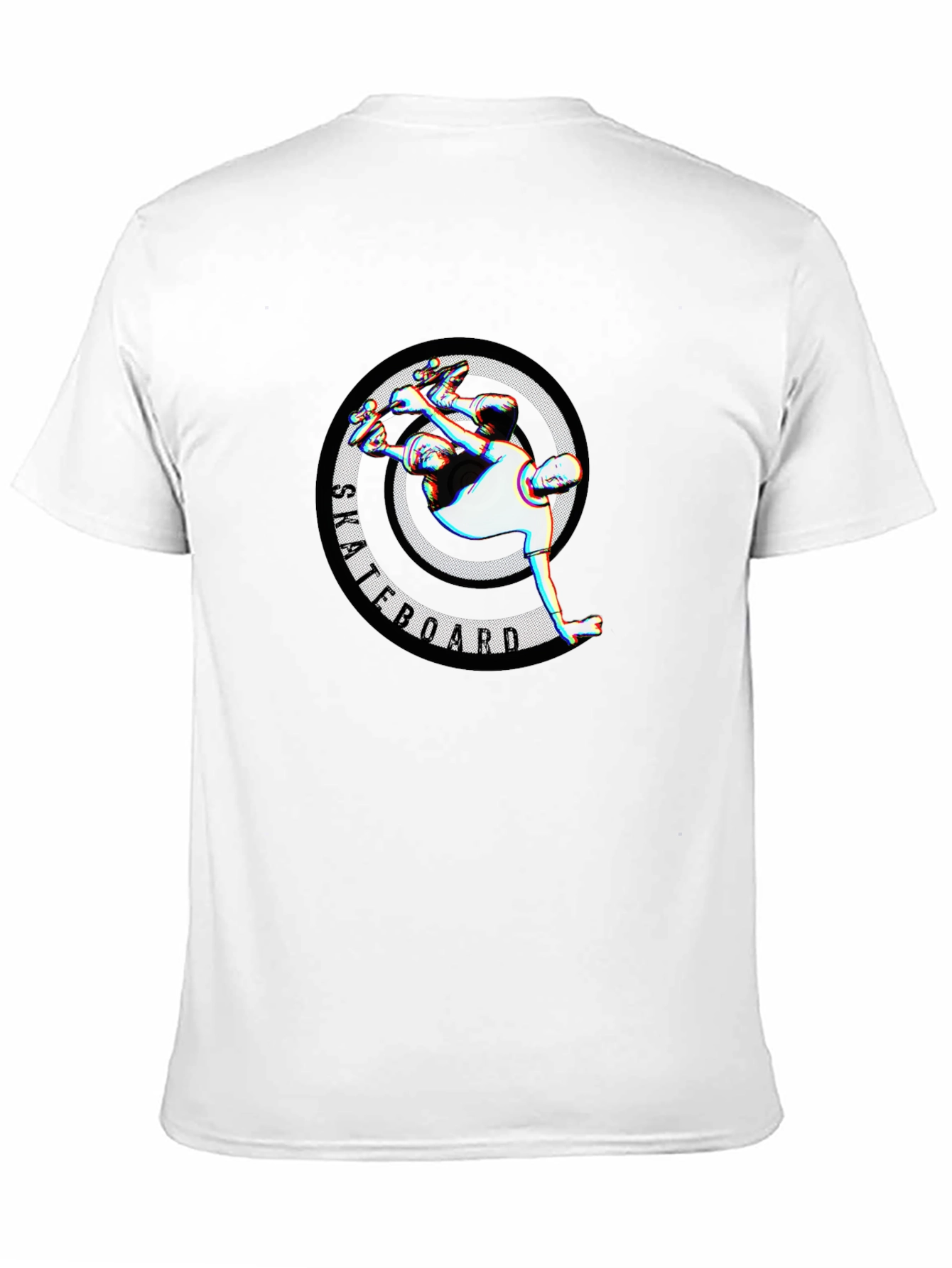 Skateboarder Graphic Tee - Stylish Black T-Shirt