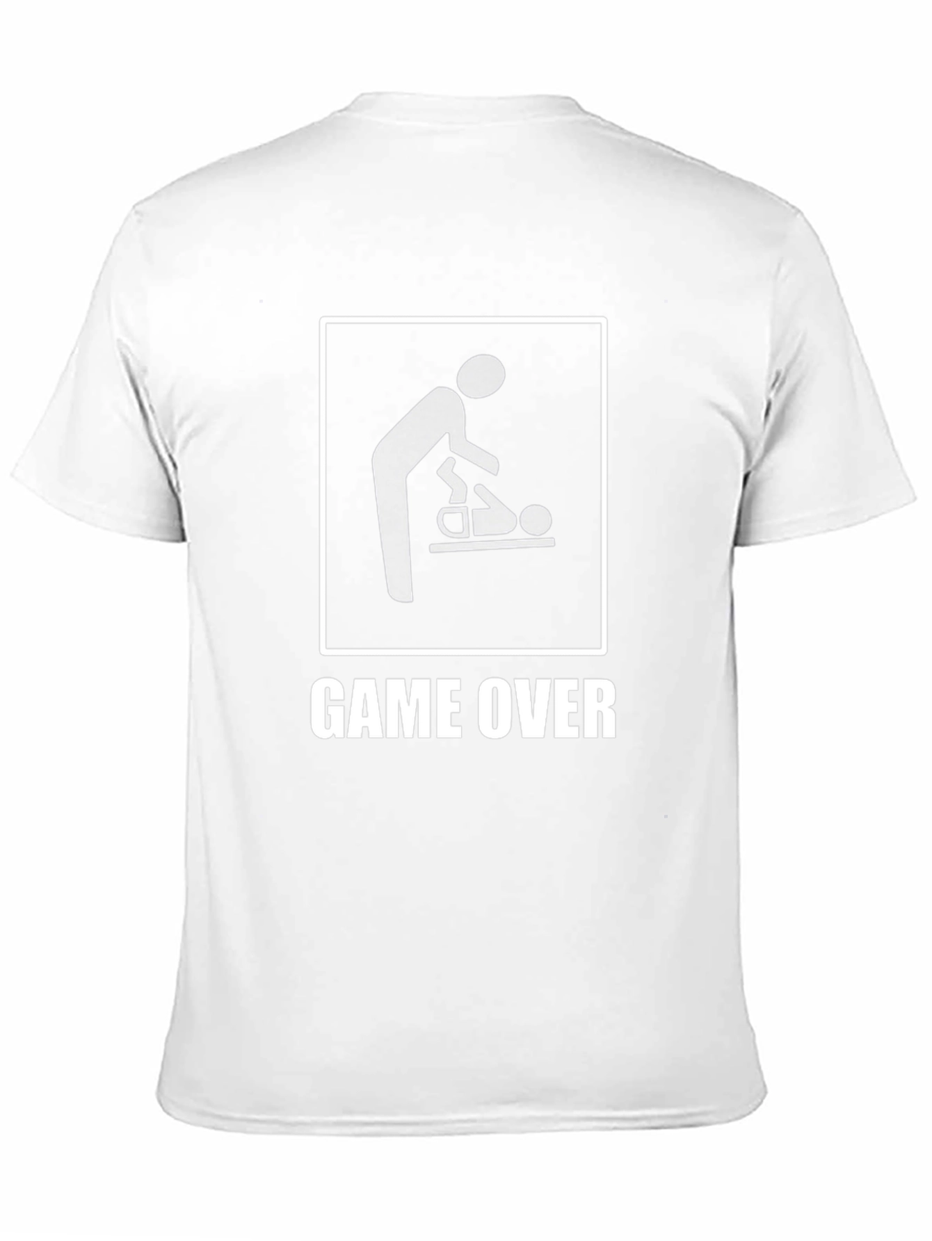 Game Over Dad Changing Baby Funny T-Shirt