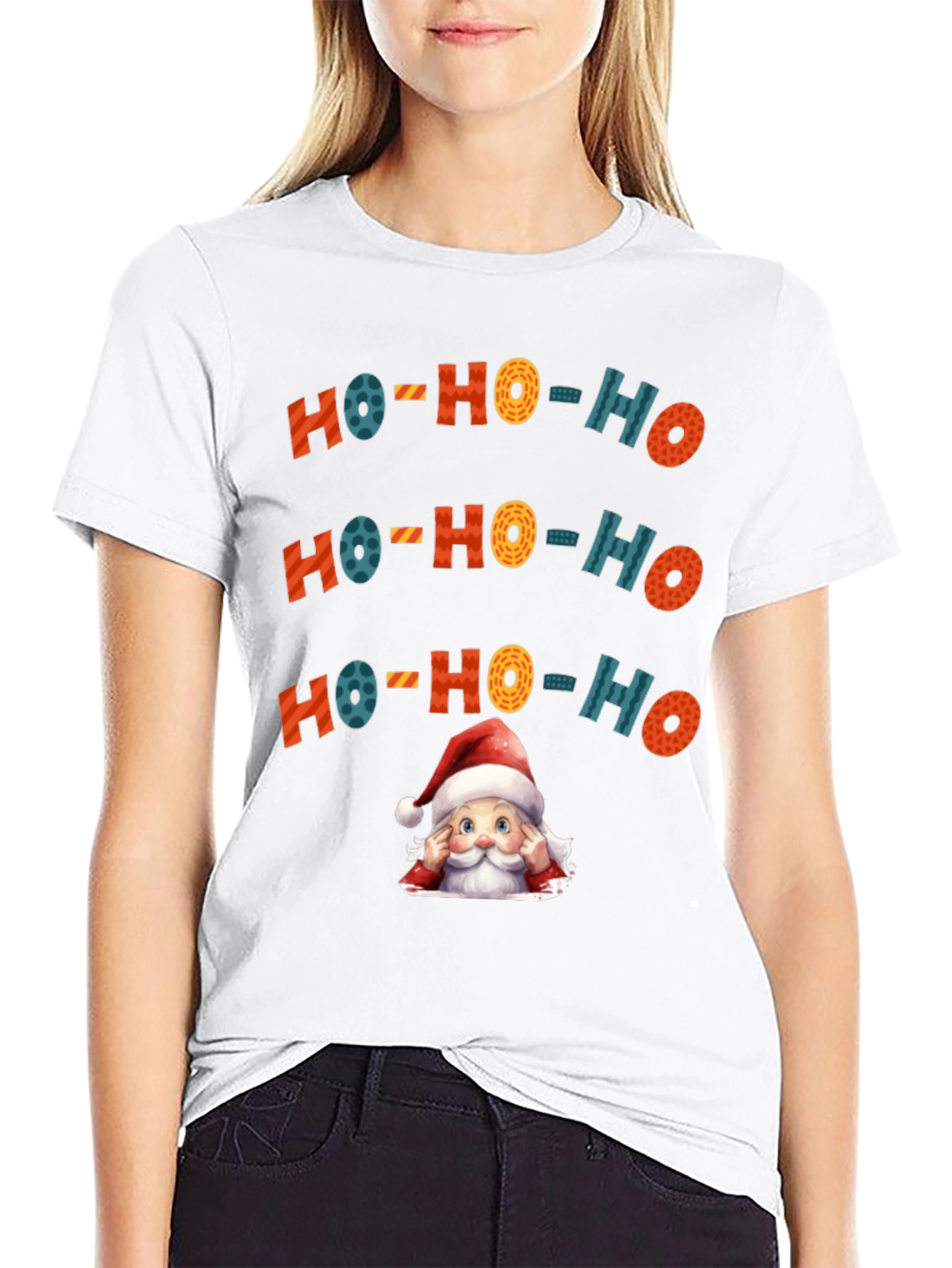 Festive HO-HO-HO Santa T-Shirt