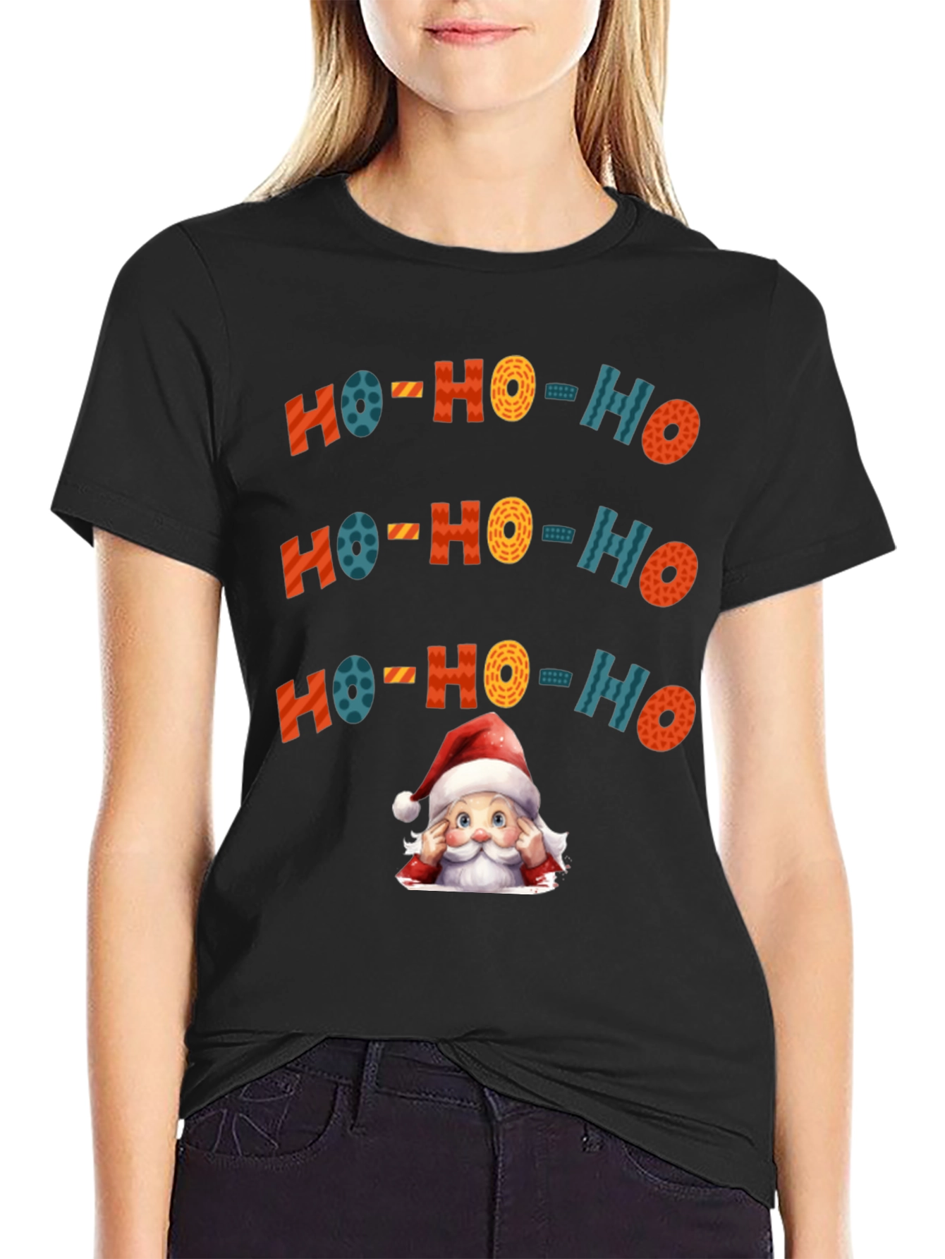 Festive HO-HO-HO Santa T-Shirt