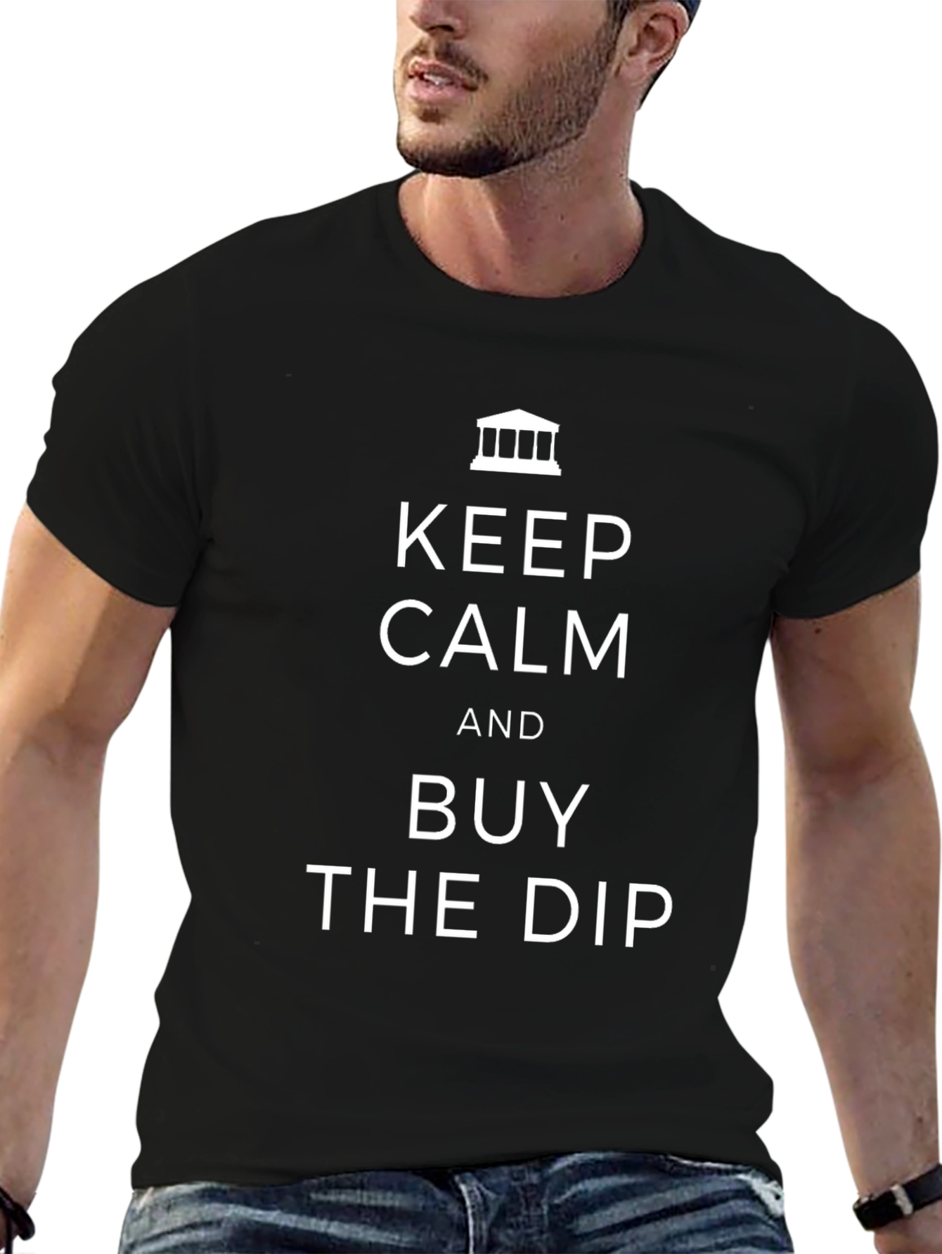 Keep Calm & Buy the Dip Black T-Shirt