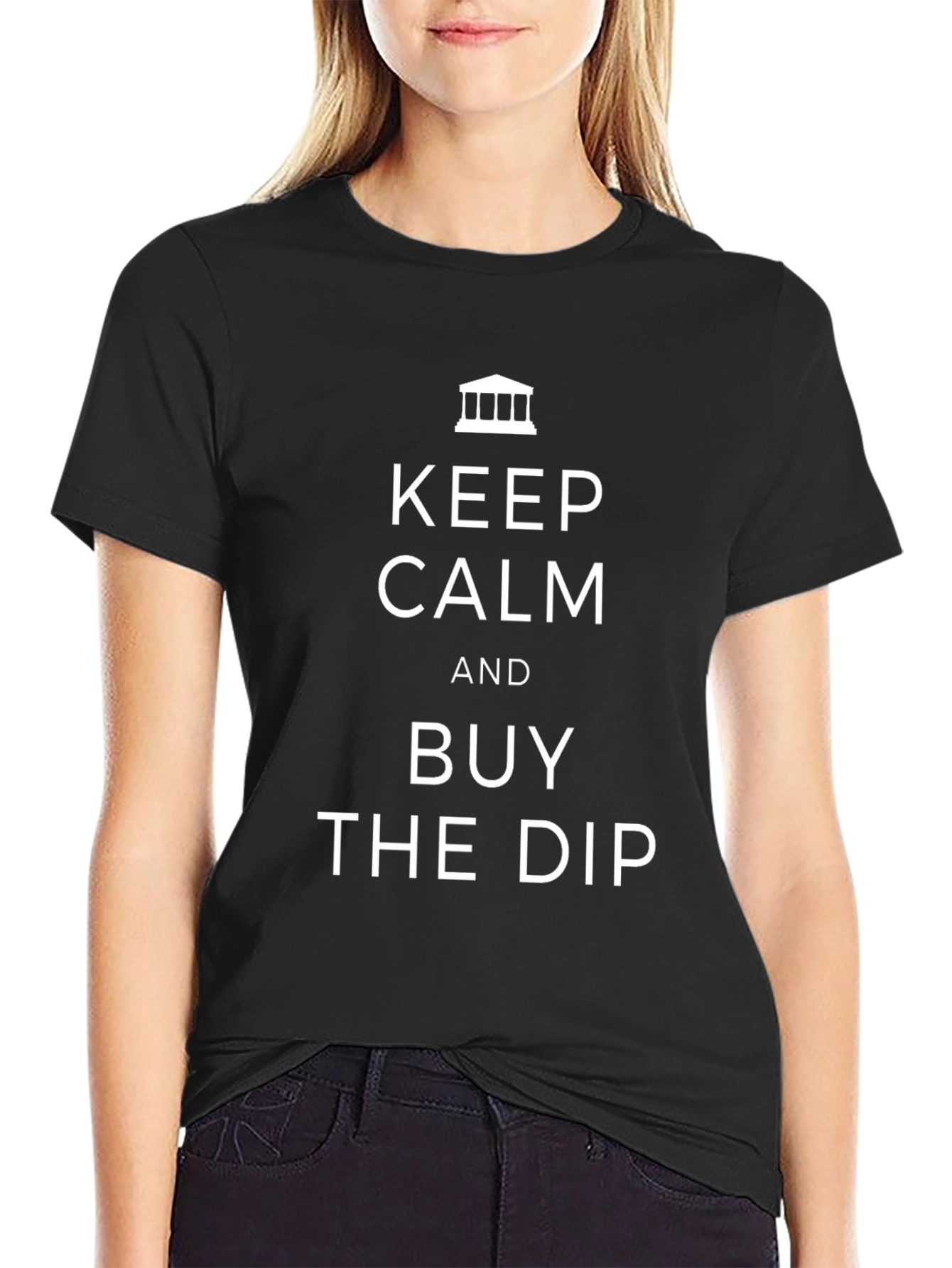Keep Calm & Buy the Dip Black T-Shirt