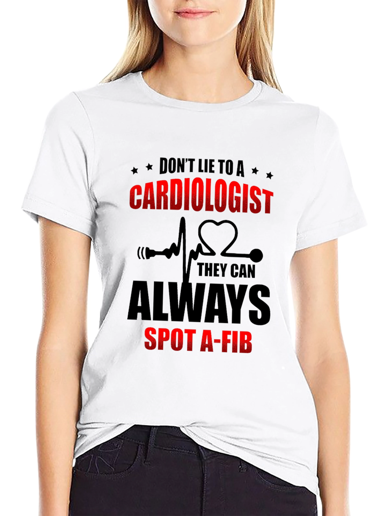 Cardiologist Spot A-Fib Graphic T-Shirt