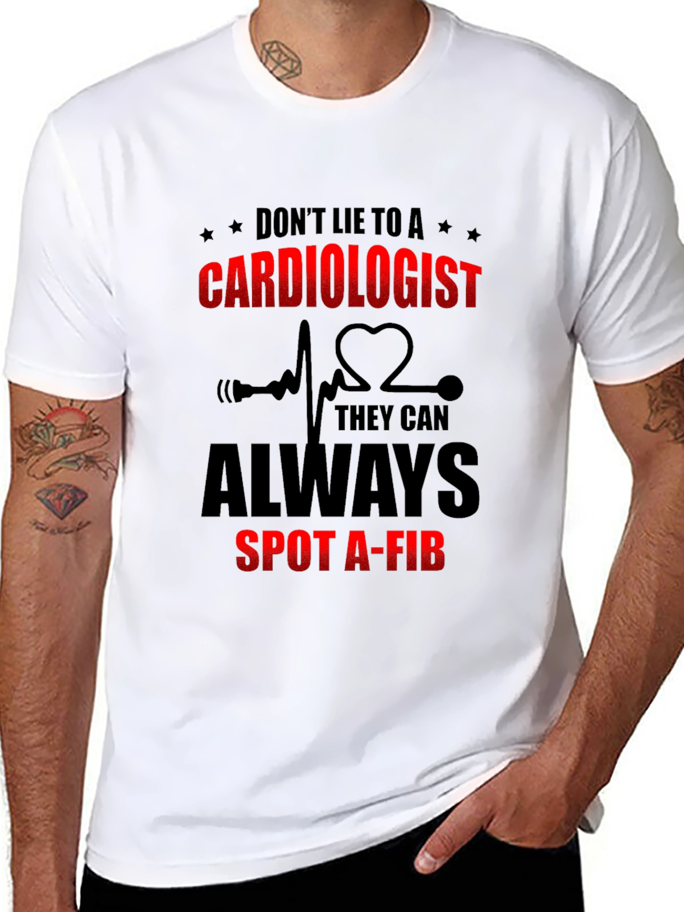 Cardiologist Spot A-Fib Graphic T-Shirt
