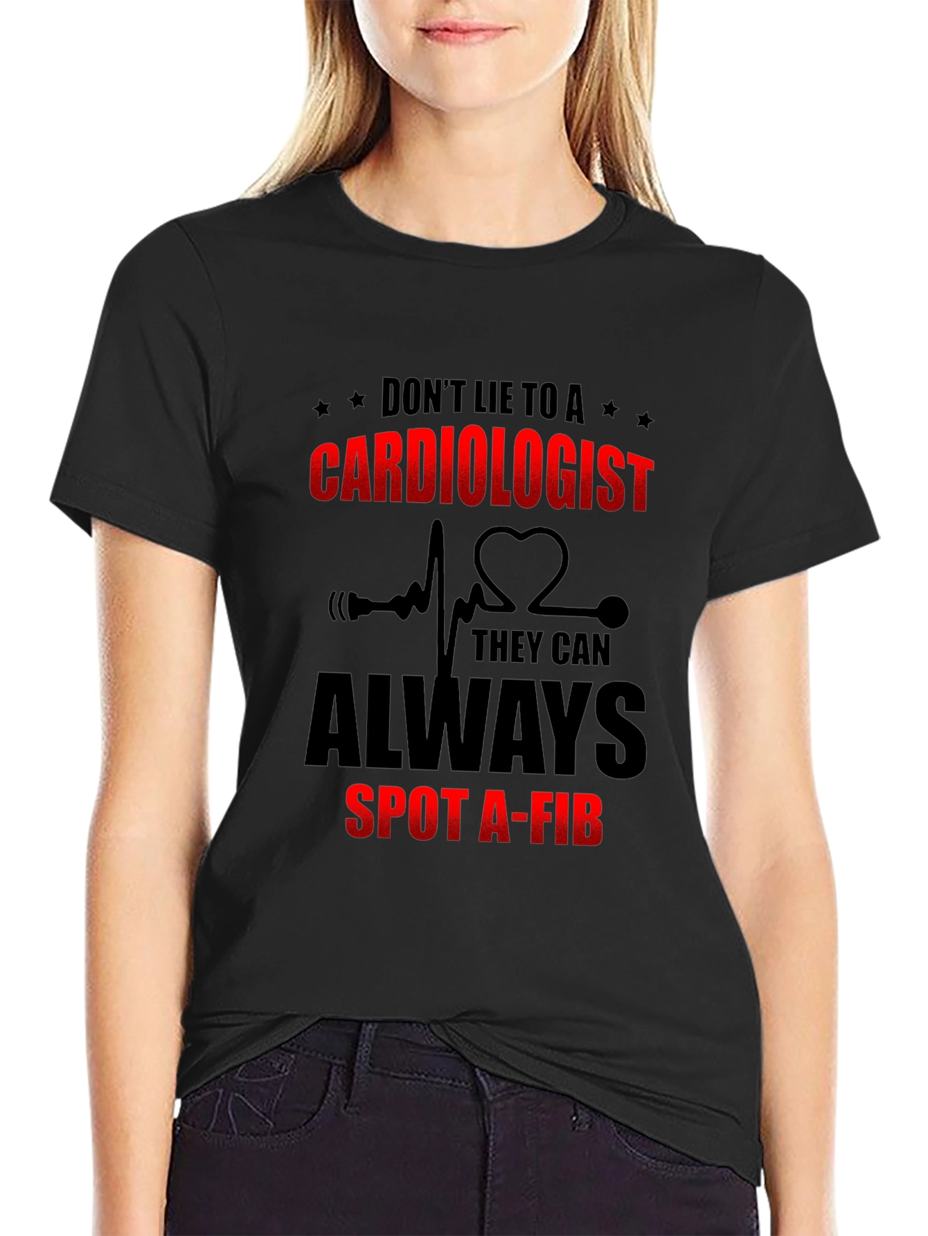 Cardiologist Spot A-Fib Graphic T-Shirt