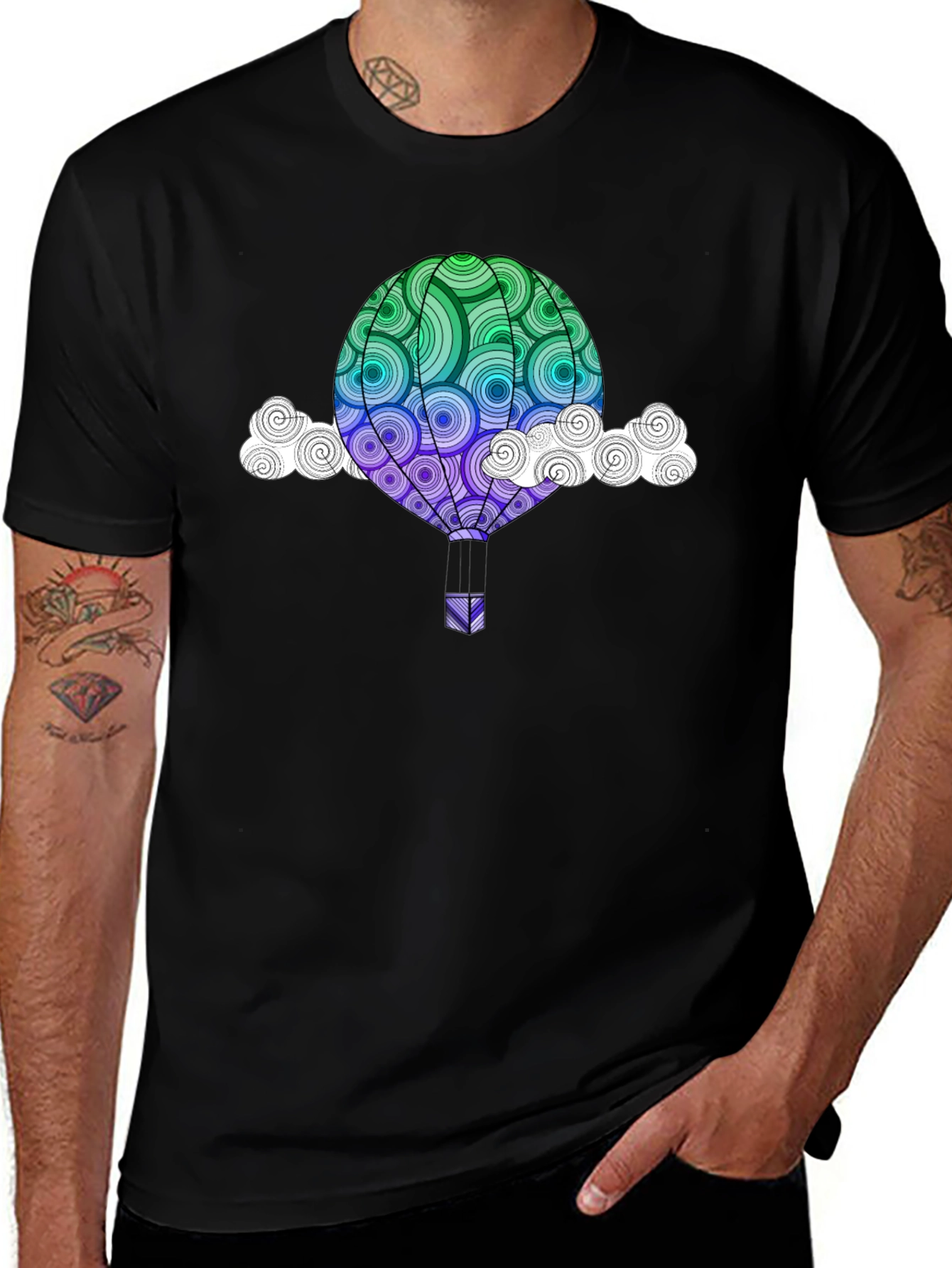 Hot Air Balloon Graphic Tee