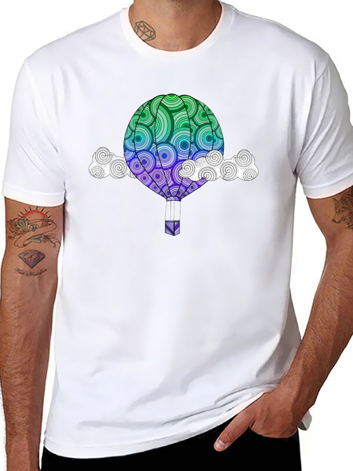 Hot Air Balloon Graphic Tee