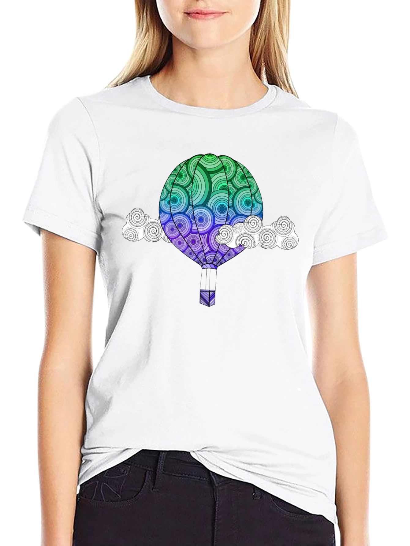 Hot Air Balloon Graphic Tee