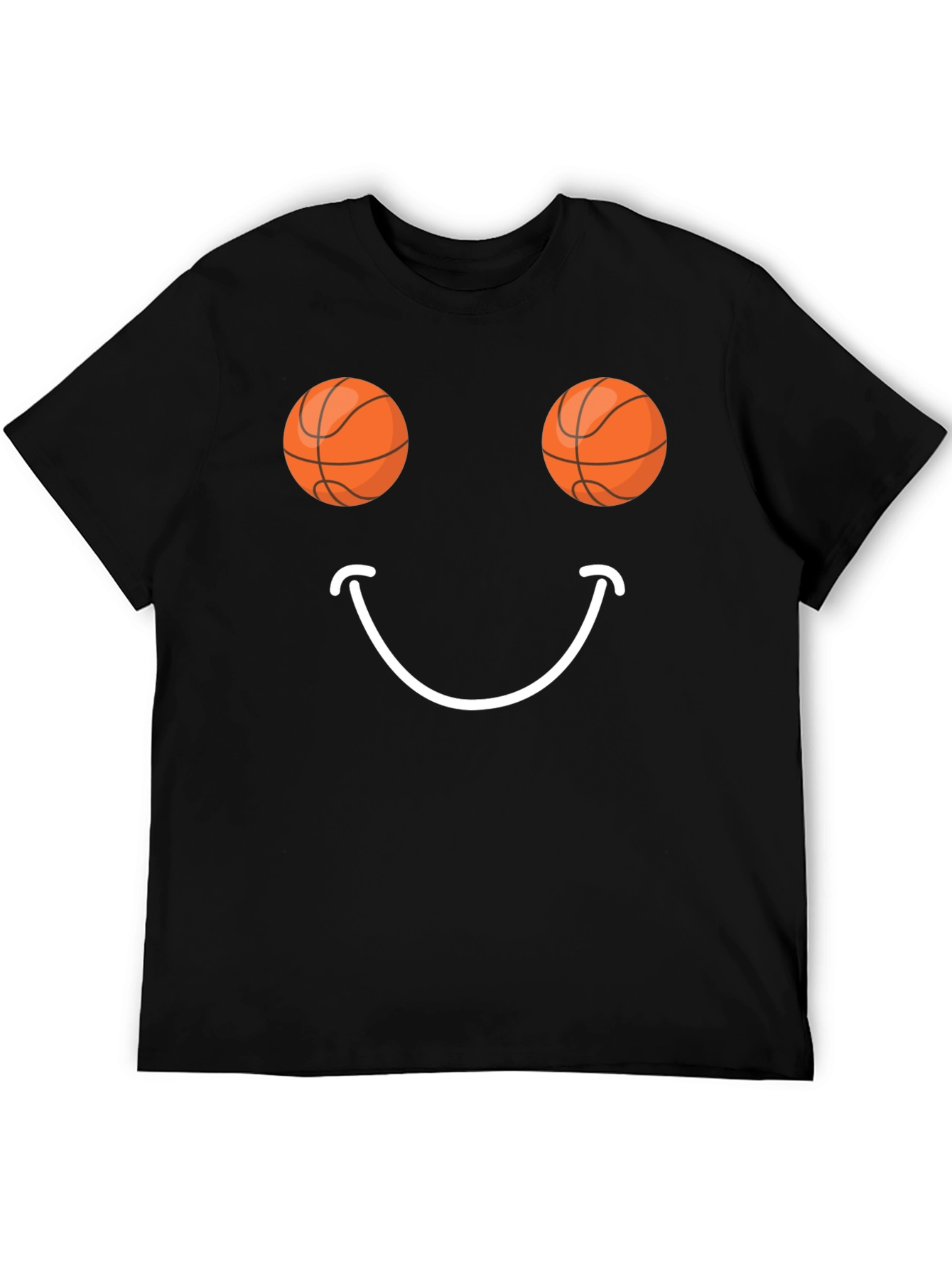 Basketball Smiley Face Graphic Tee