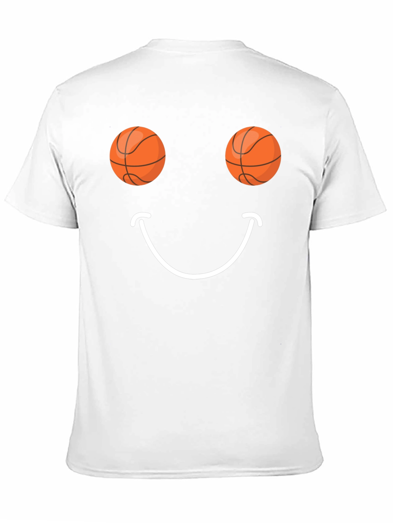 Basketball Smiley Face Graphic Tee