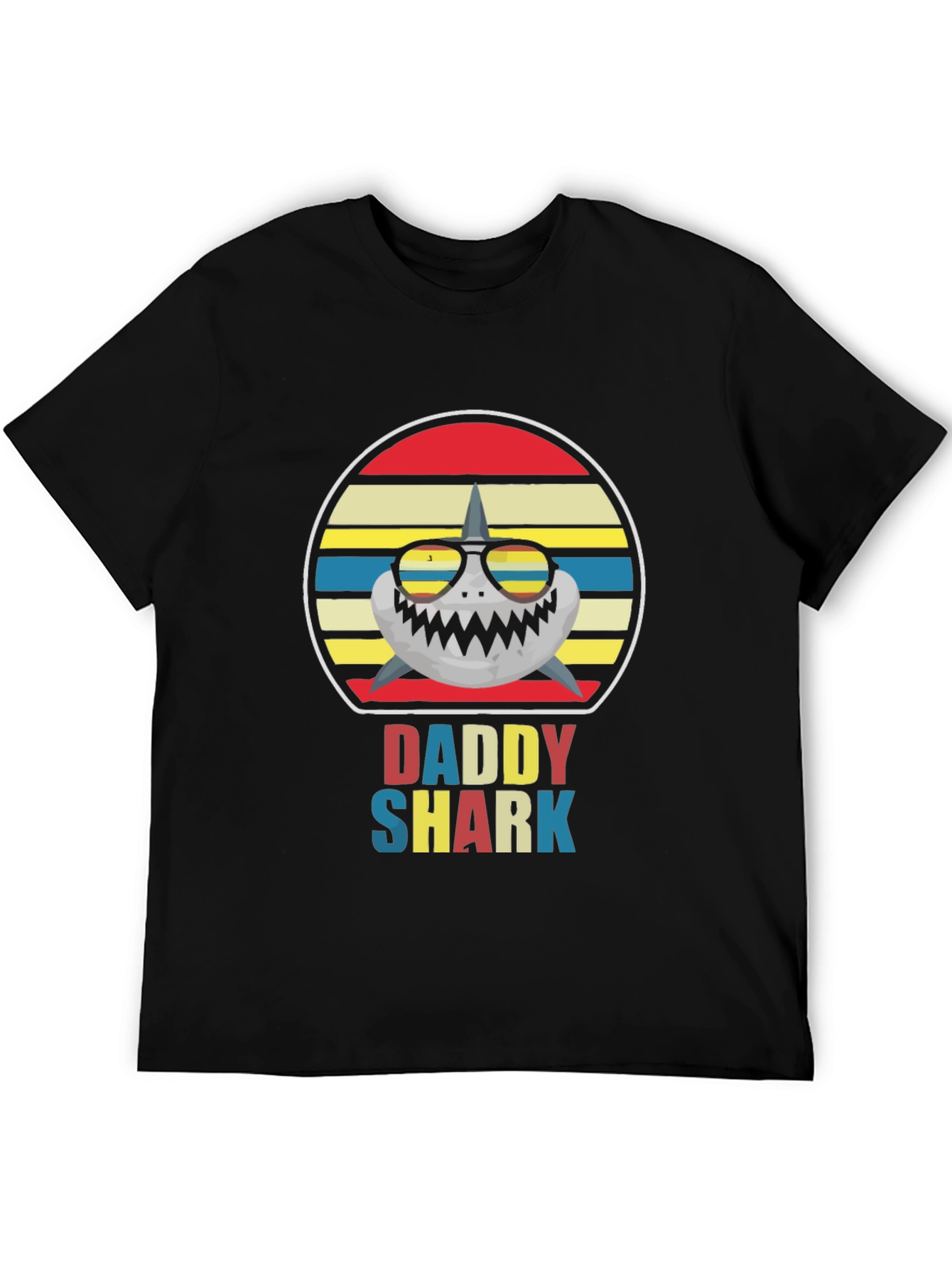 Daddy Shark Graphic Tee - Fun Family Apparel