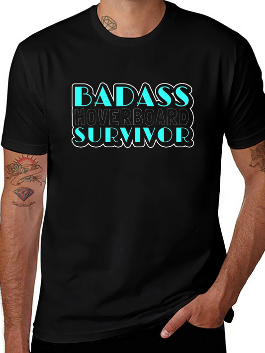 Badass Hoverboard Survivor Graphic Tee