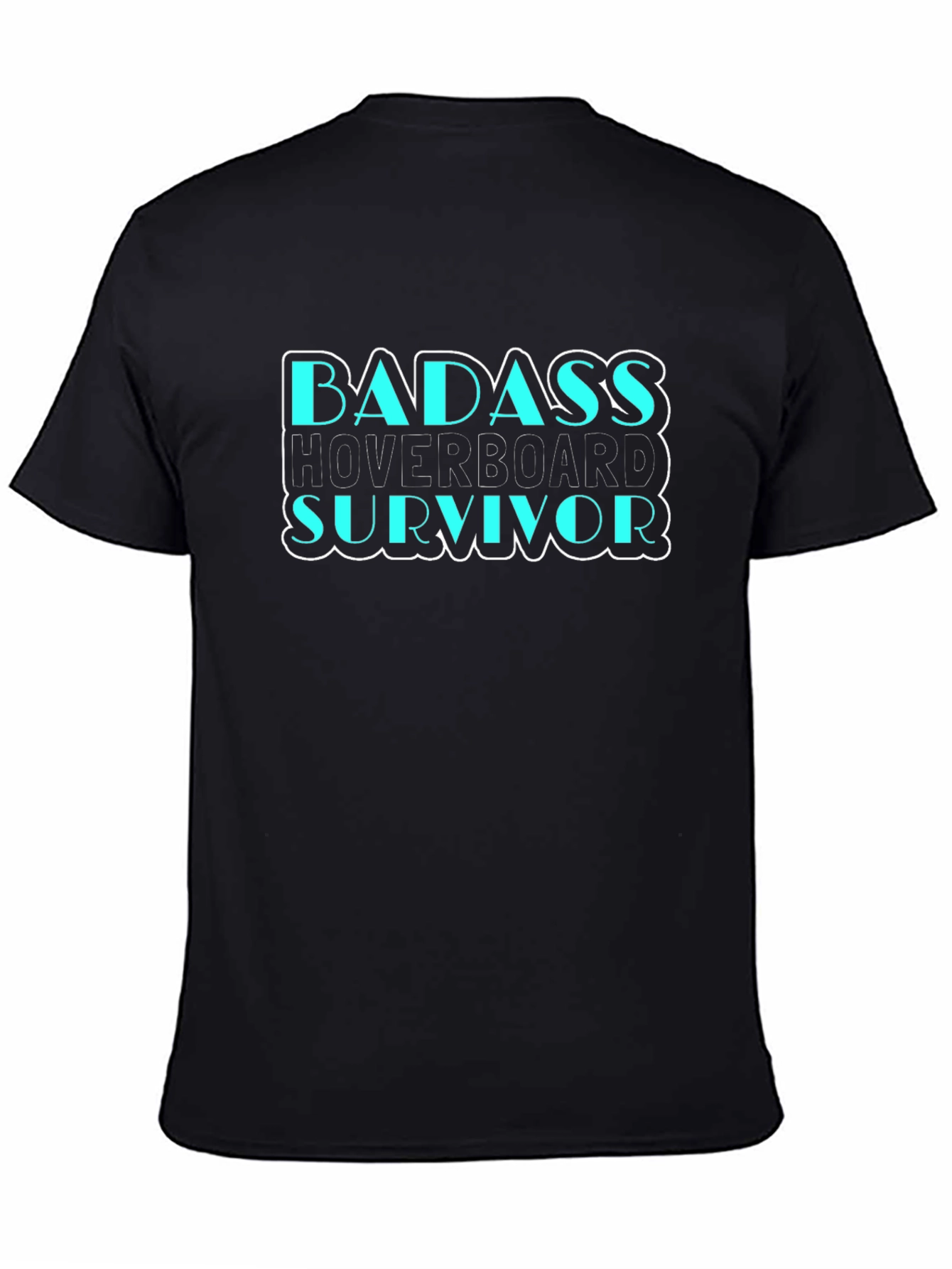 Badass Hoverboard Survivor Graphic Tee