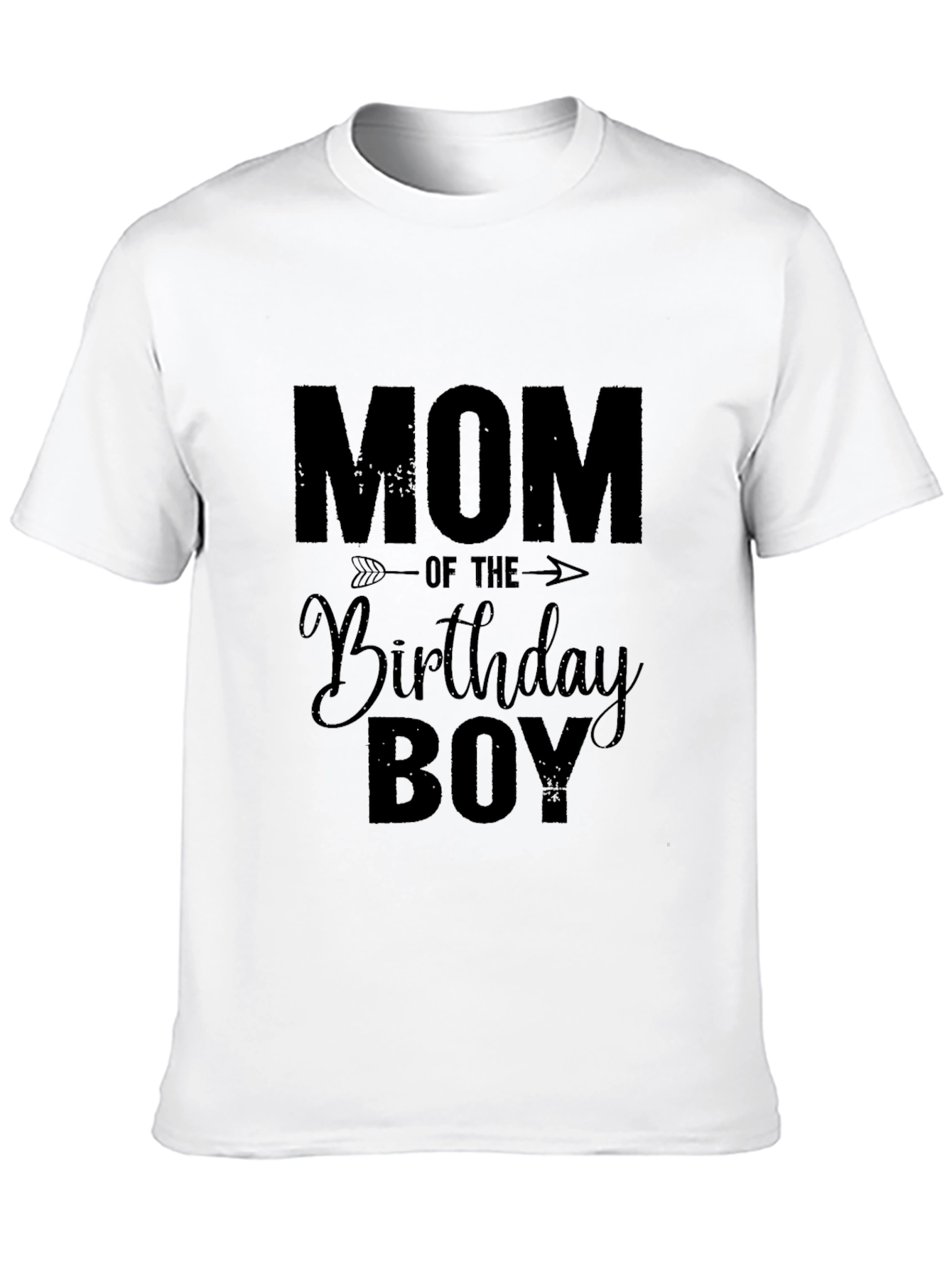Mom of the Birthday Boy Black T-Shirt
