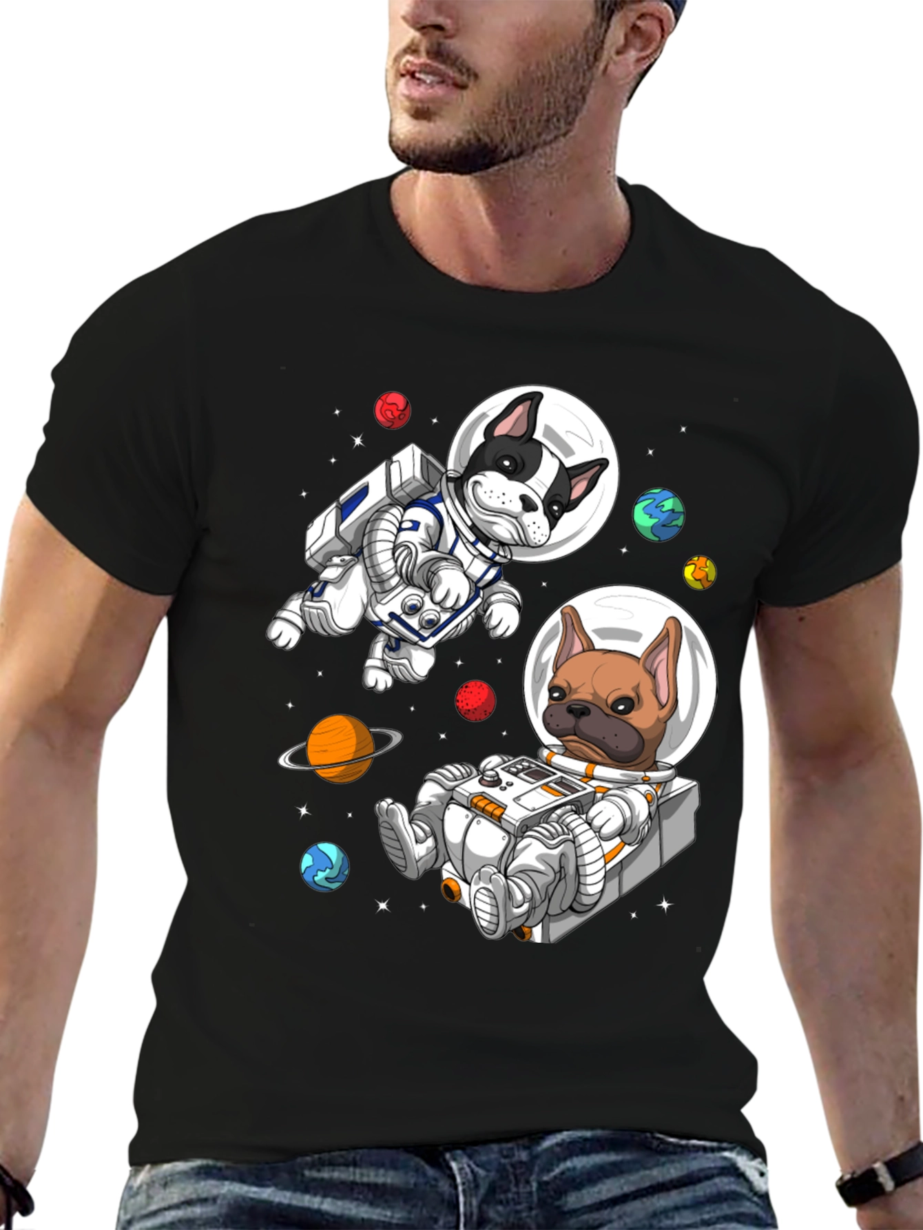 Astronaut Dog Graphic Tee
