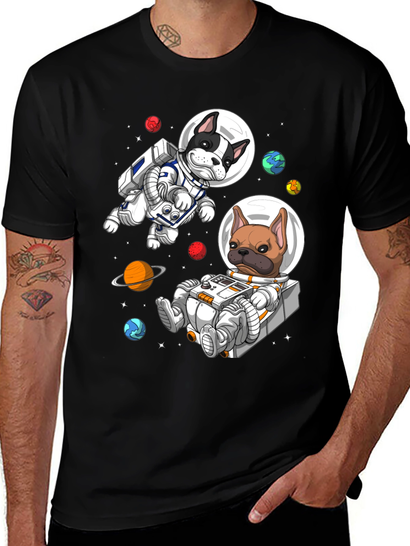 Astronaut Dog Graphic Tee