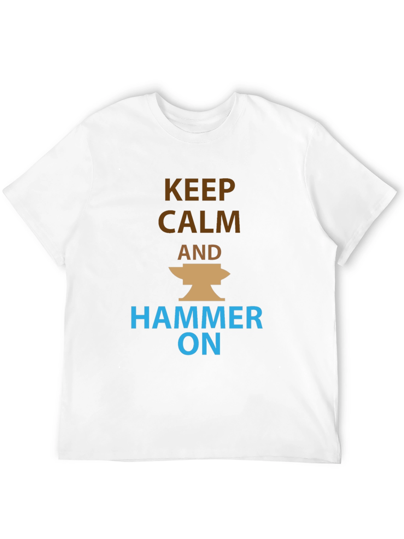 Keep Calm and Hammer On Black T-Shirt