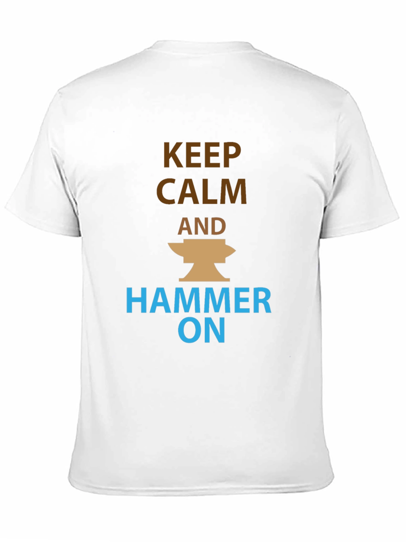 Keep Calm and Hammer On Black T-Shirt