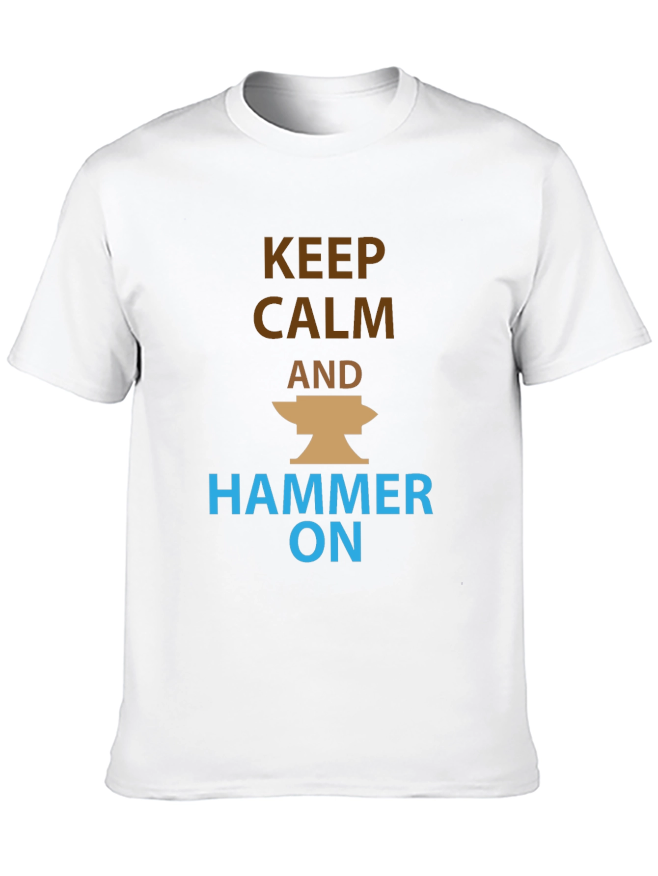 Keep Calm and Hammer On Black T-Shirt