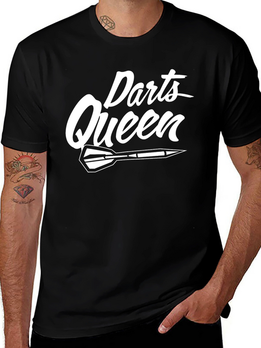 Darts Queen Graphic Tee - Perfect for Dart Players
