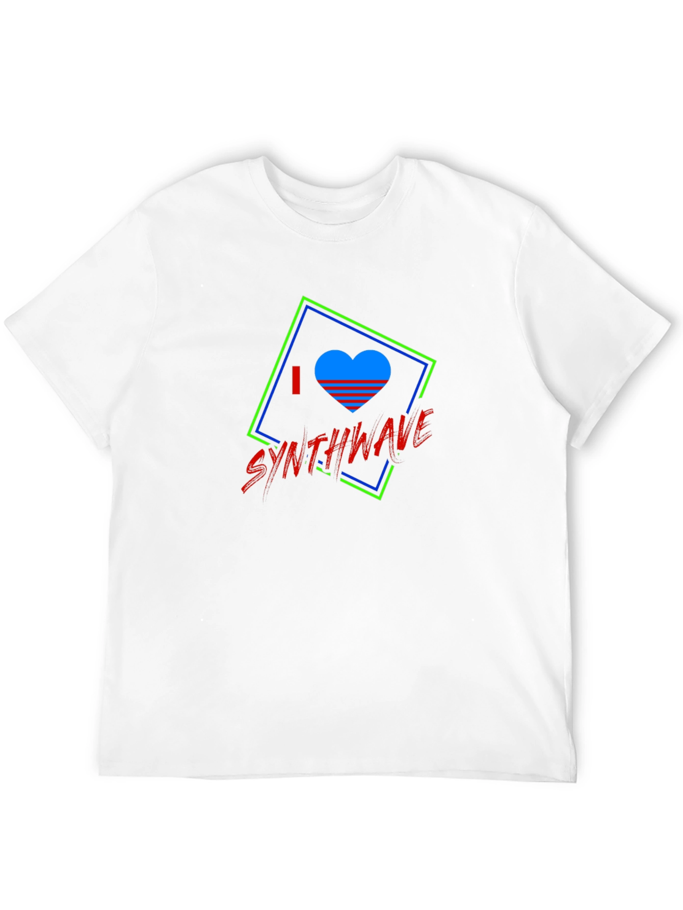 I Love Synthwave Graphic Tee - Black