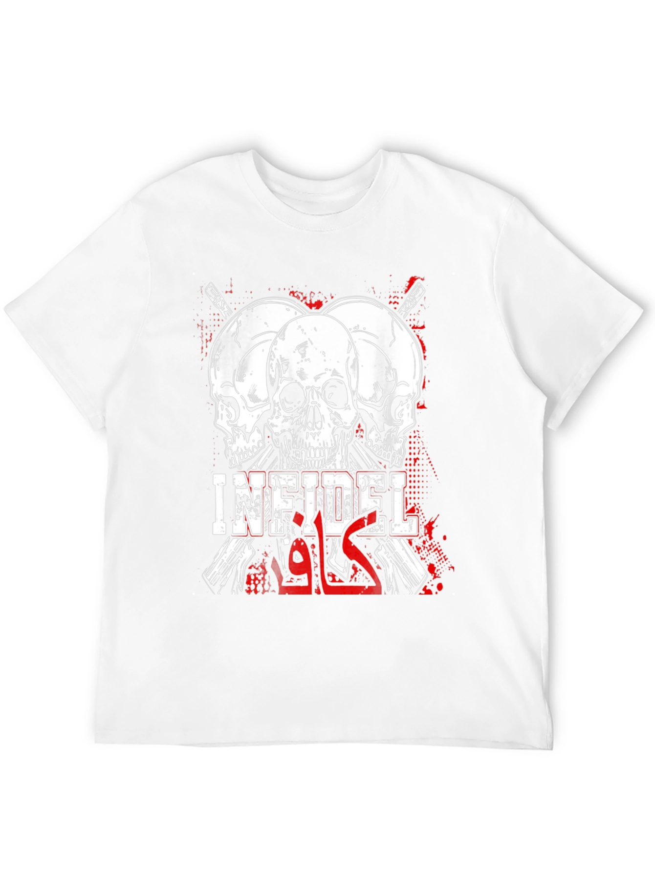 Infidel Skull Graphic T-Shirt - Bold Statement Tee
