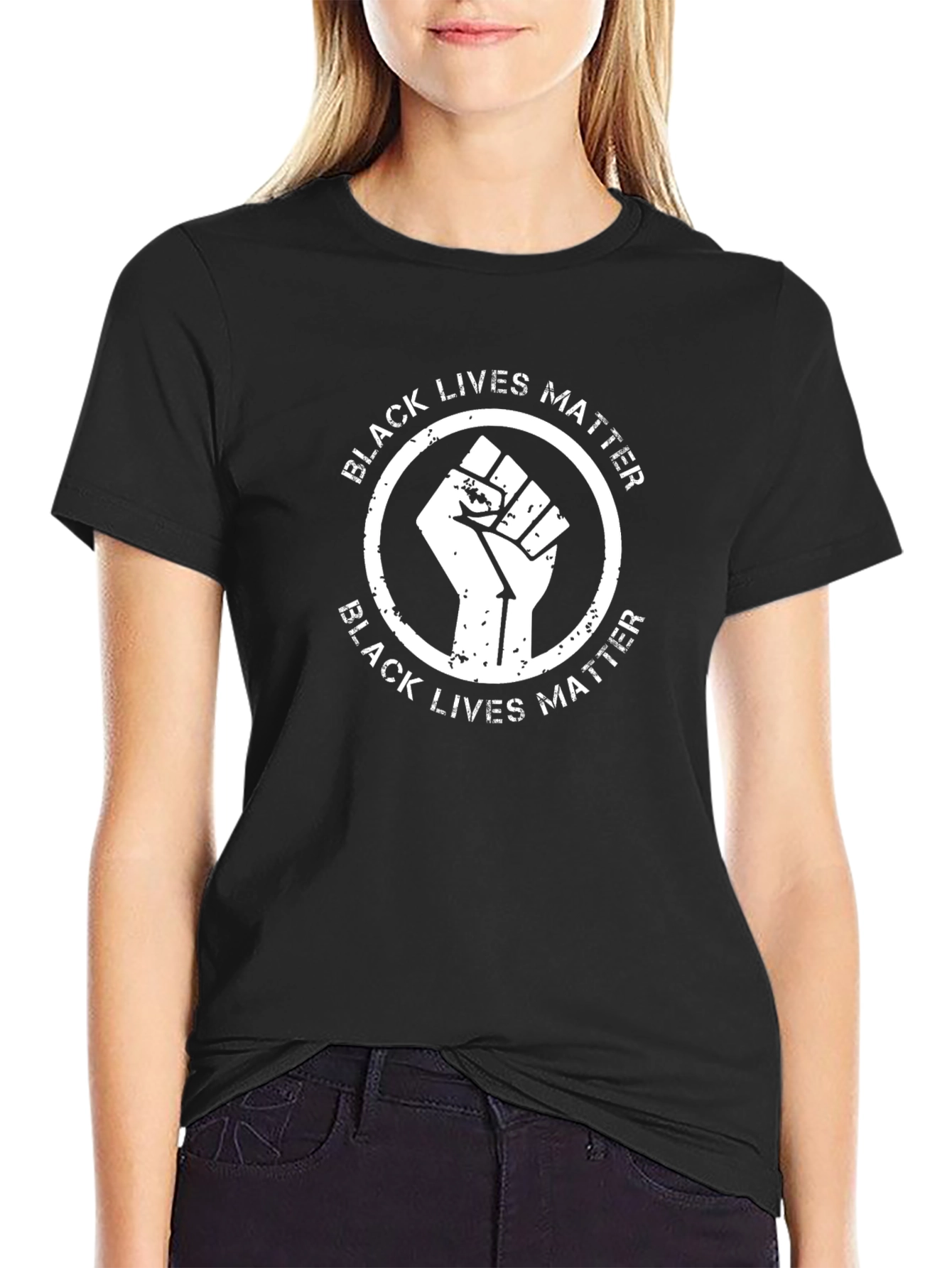 Black Lives Matter Fist Graphic Tee