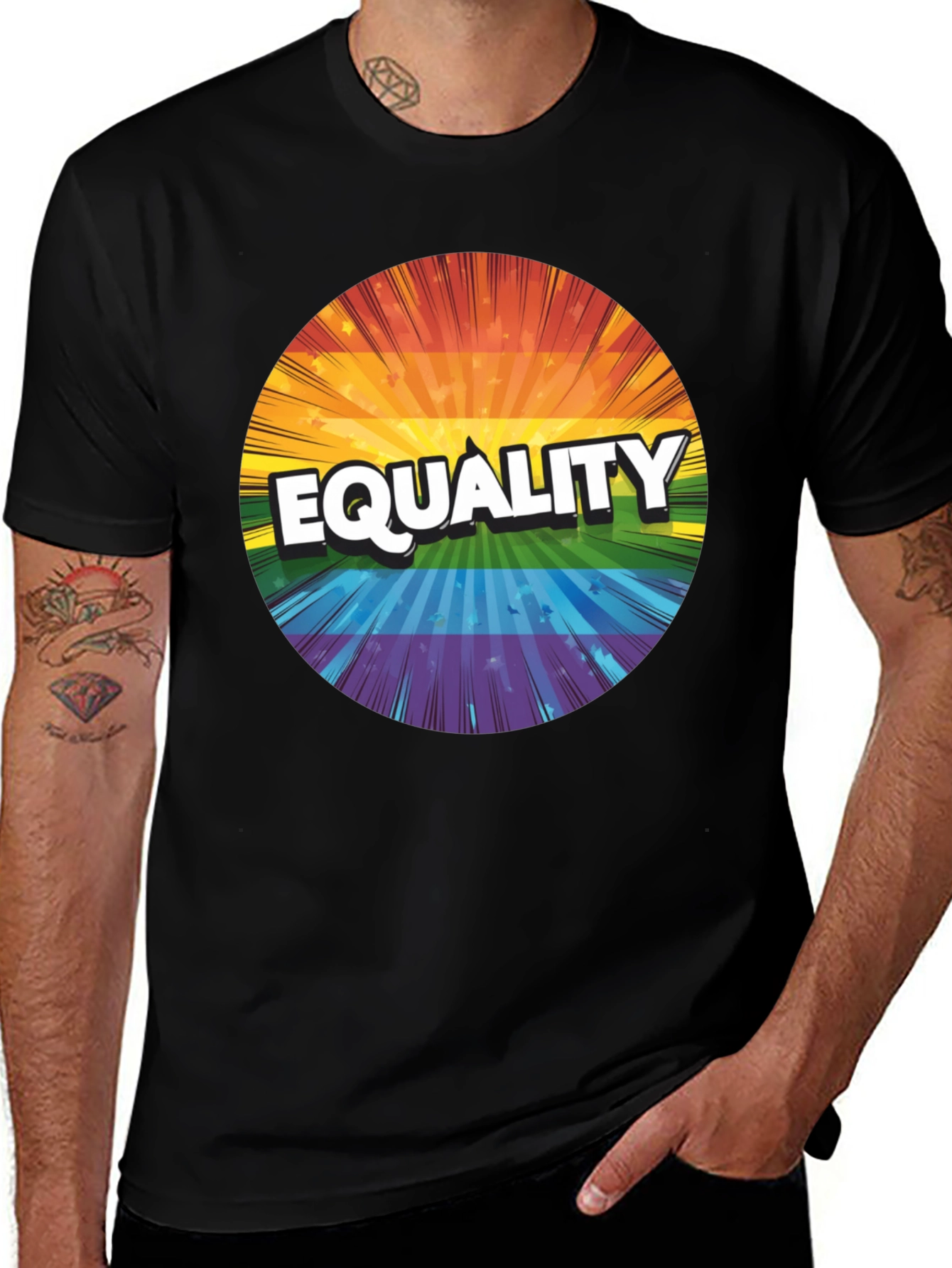 Equality Rainbow Graphic T-Shirt - Unisex