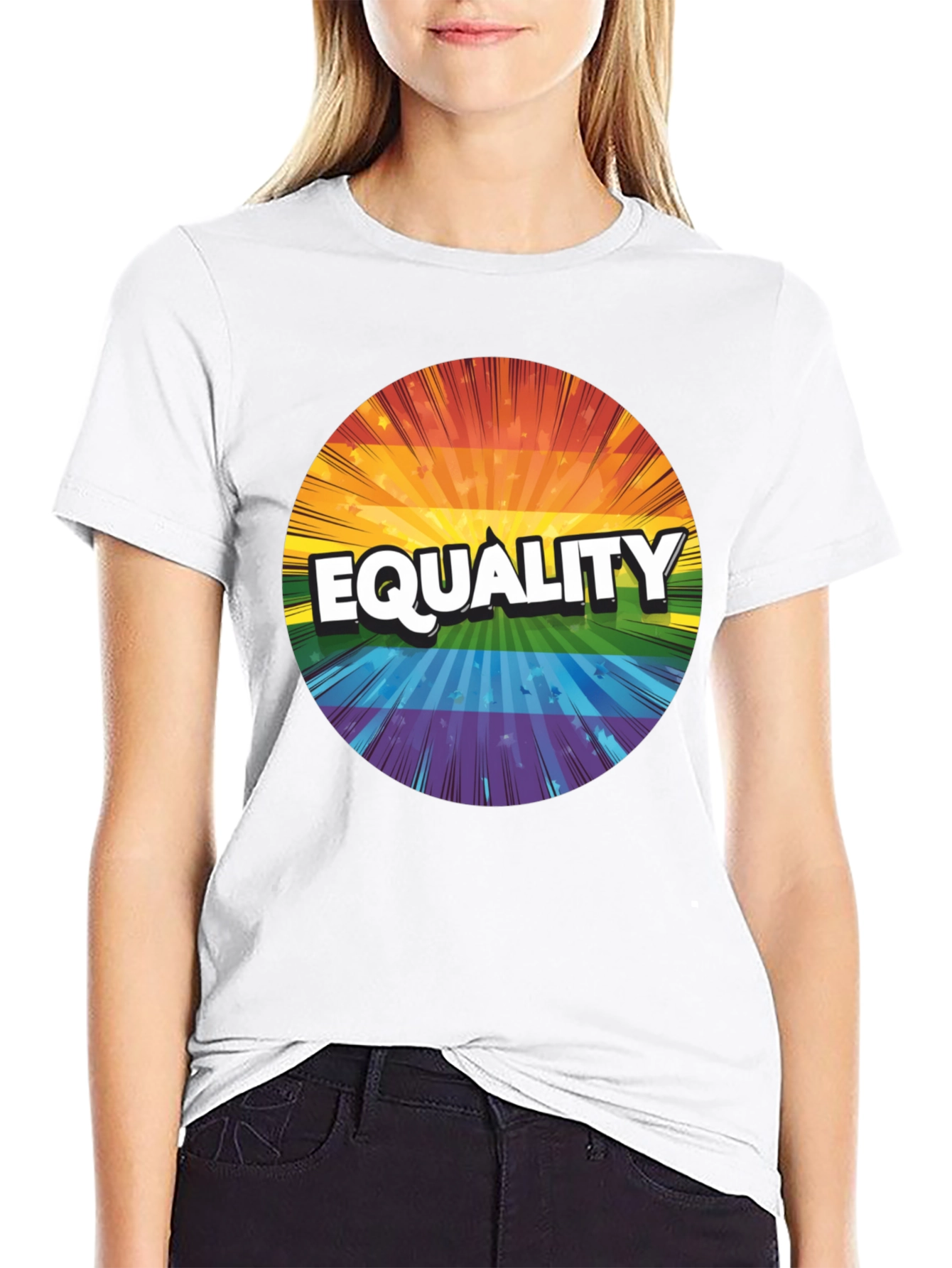 Equality Rainbow Graphic T-Shirt - Unisex