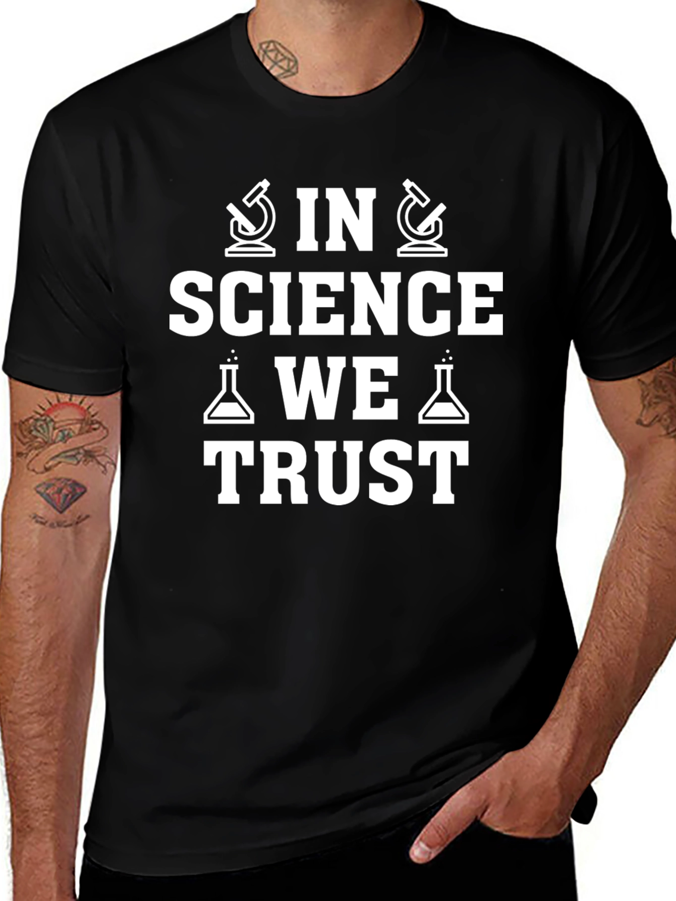 In Science We Trust Graphic T-Shirt