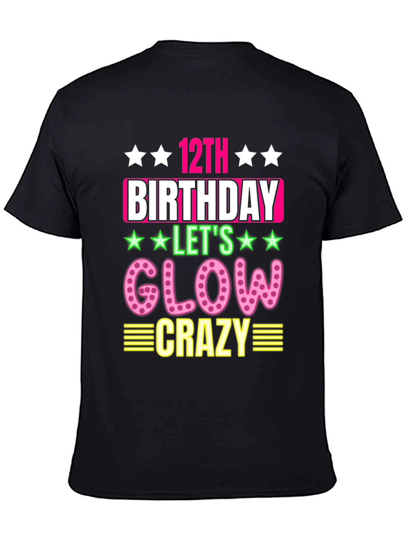 12th Birthday Glow Crazy T-Shirt