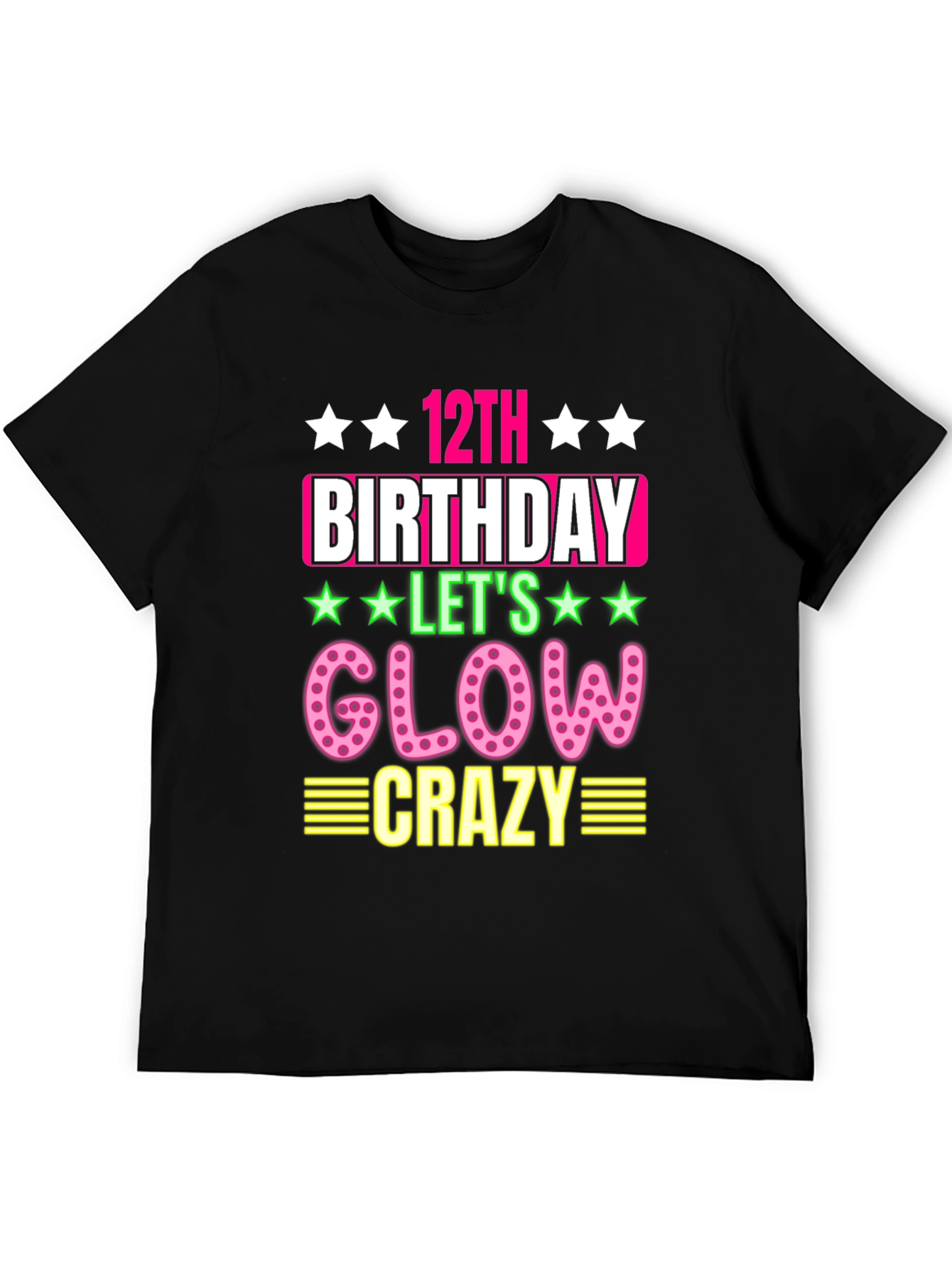 12th Birthday Glow Crazy T-Shirt