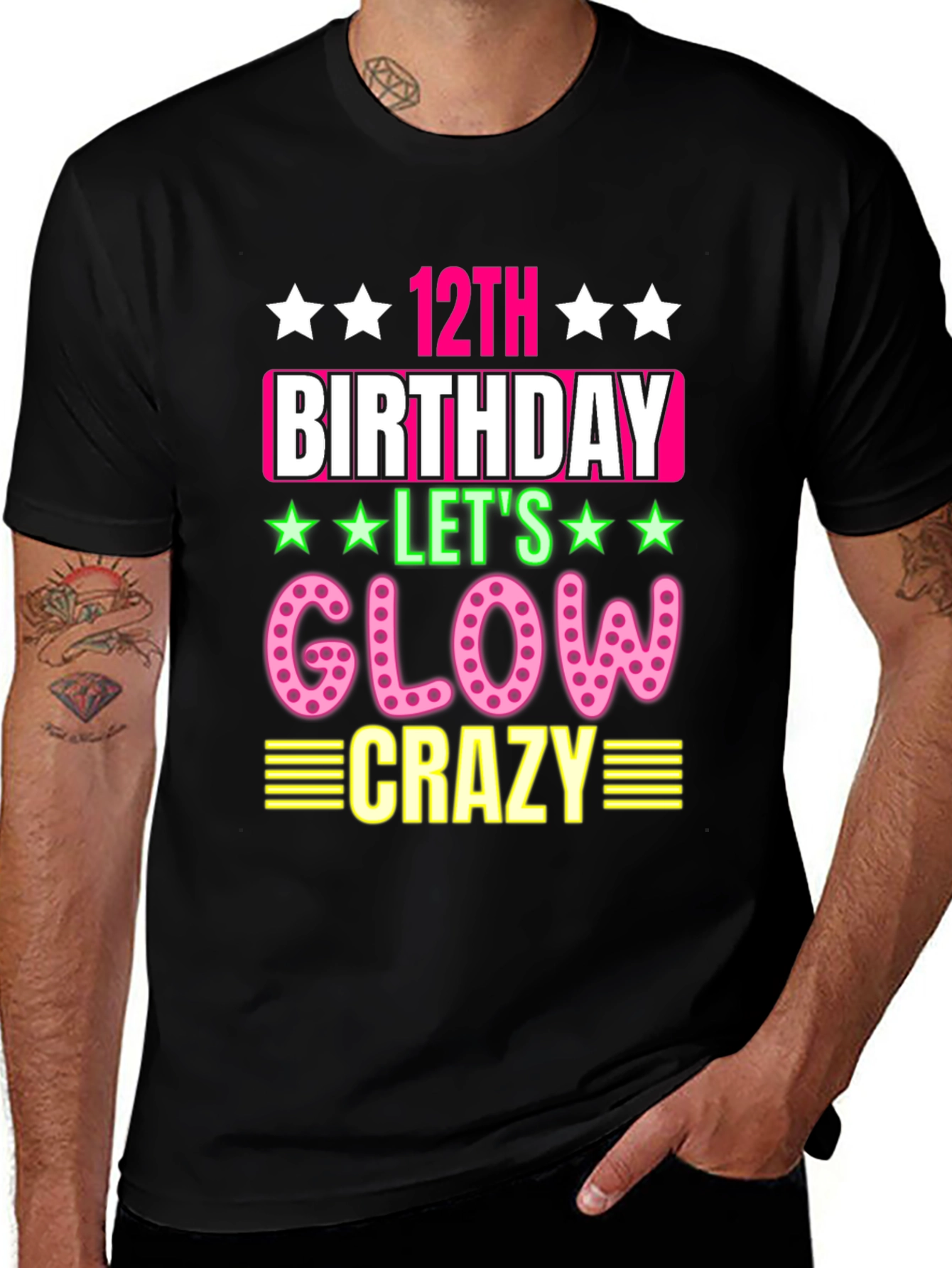 12th Birthday Glow Crazy T-Shirt