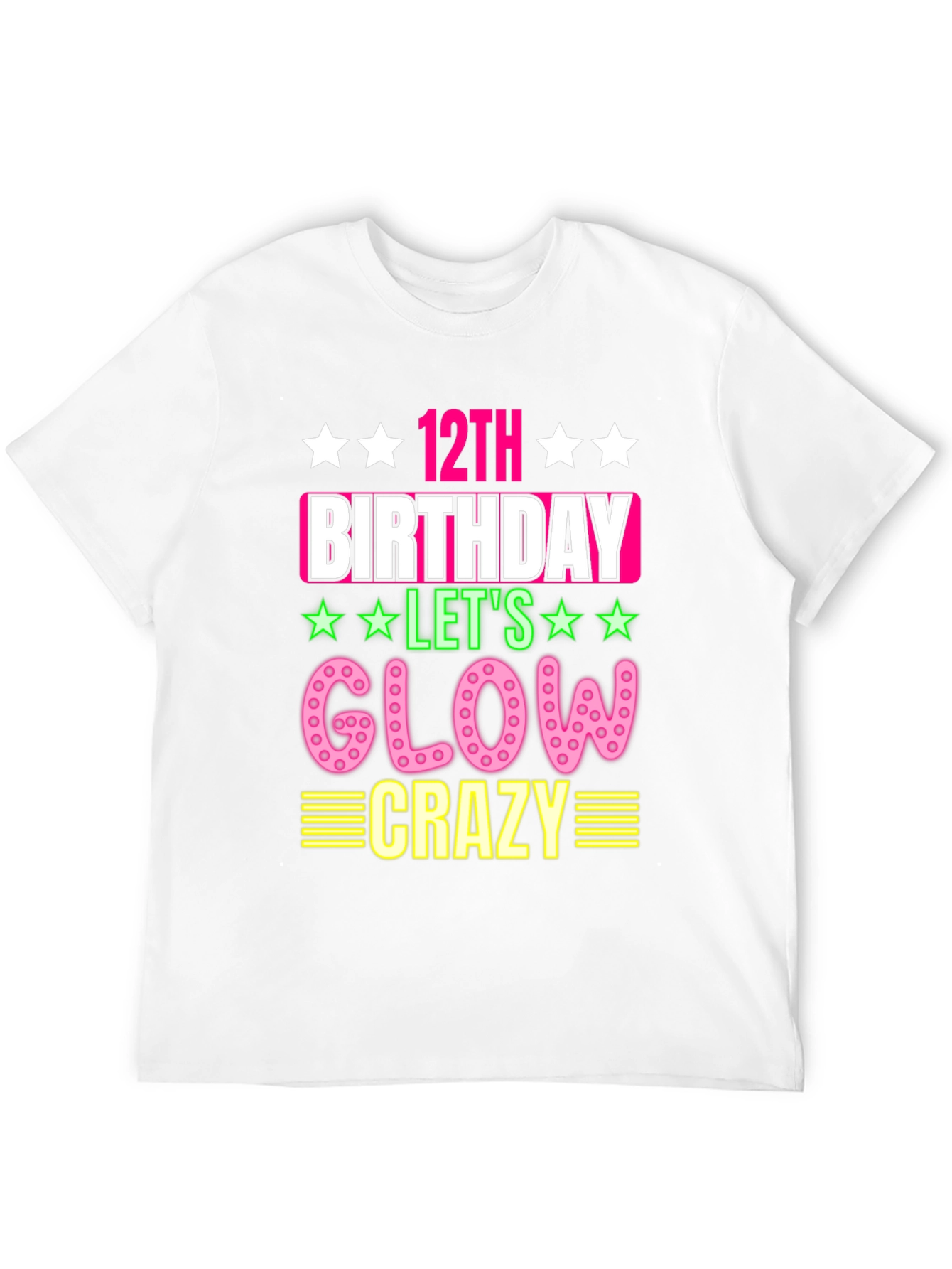 12th Birthday Glow Crazy T-Shirt