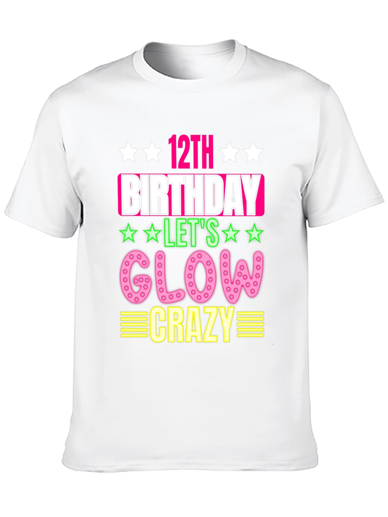 12th Birthday Glow Crazy T-Shirt