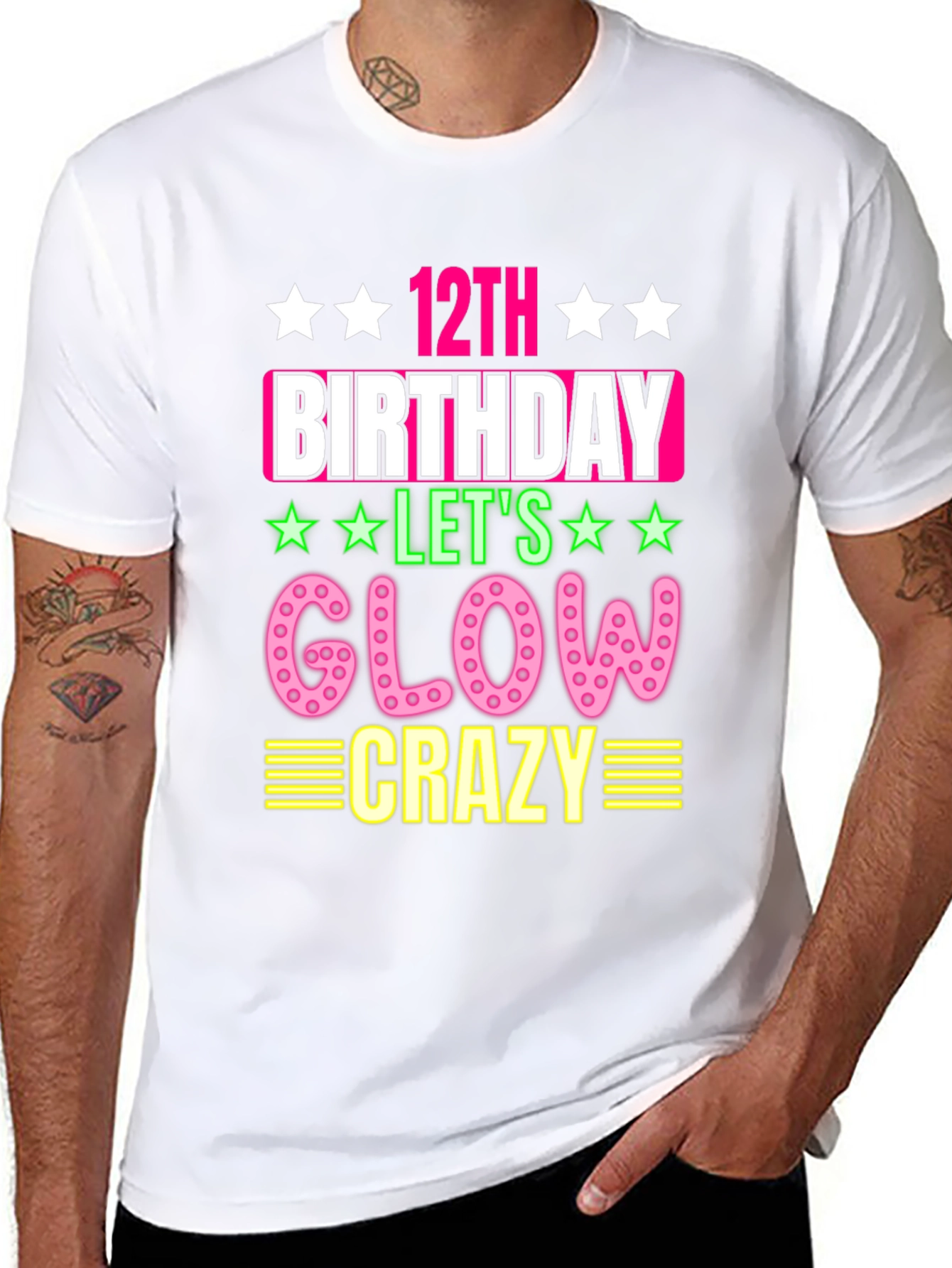 12th Birthday Glow Crazy T-Shirt