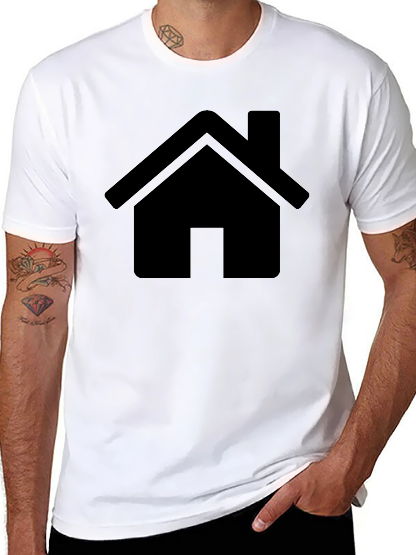 Home Icon T-Shirt - Soft Cotton Blend
