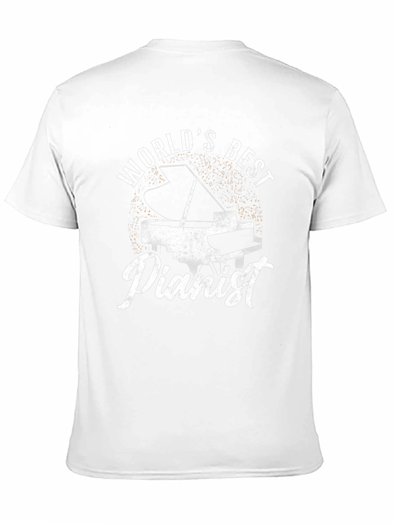 Worlds Best Pianist Black T-Shirt