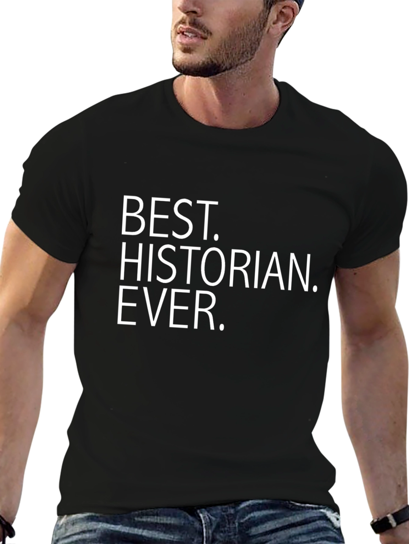 Best Historian Ever Black Graphic T-Shirt