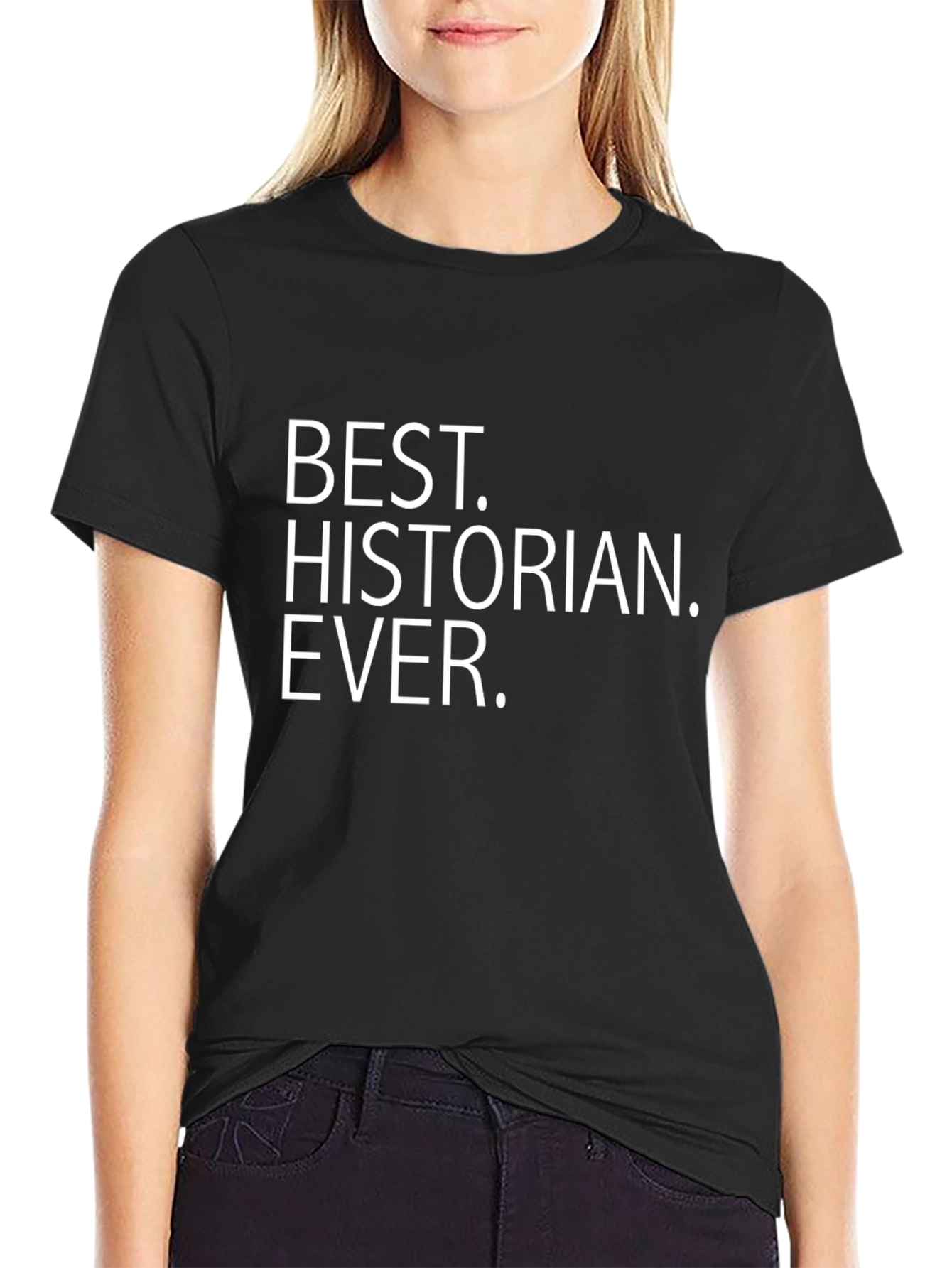 Best Historian Ever Black Graphic T-Shirt