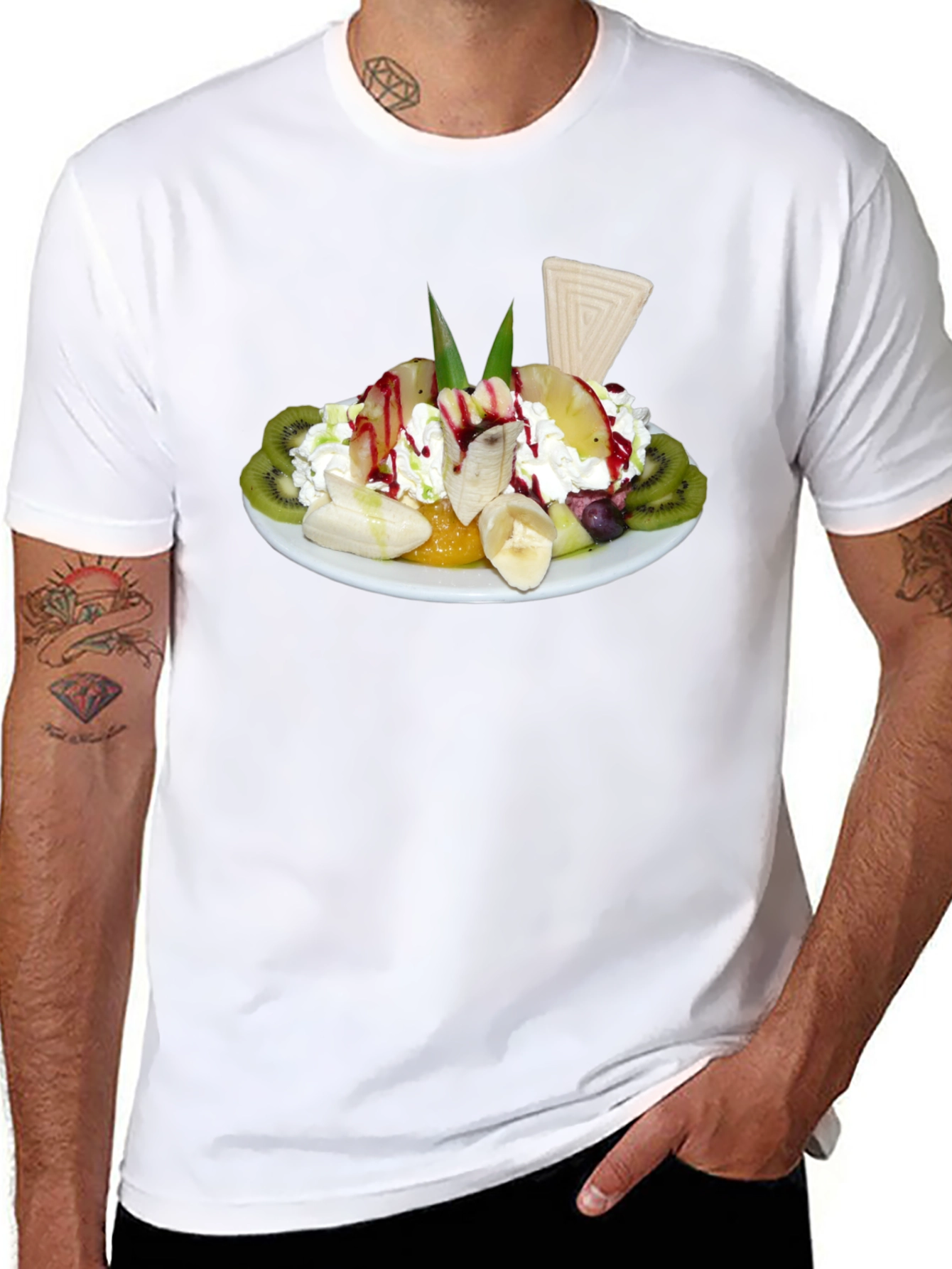 Fruit Dessert Graphic T-Shirt - Unisex Crew Neck Tee