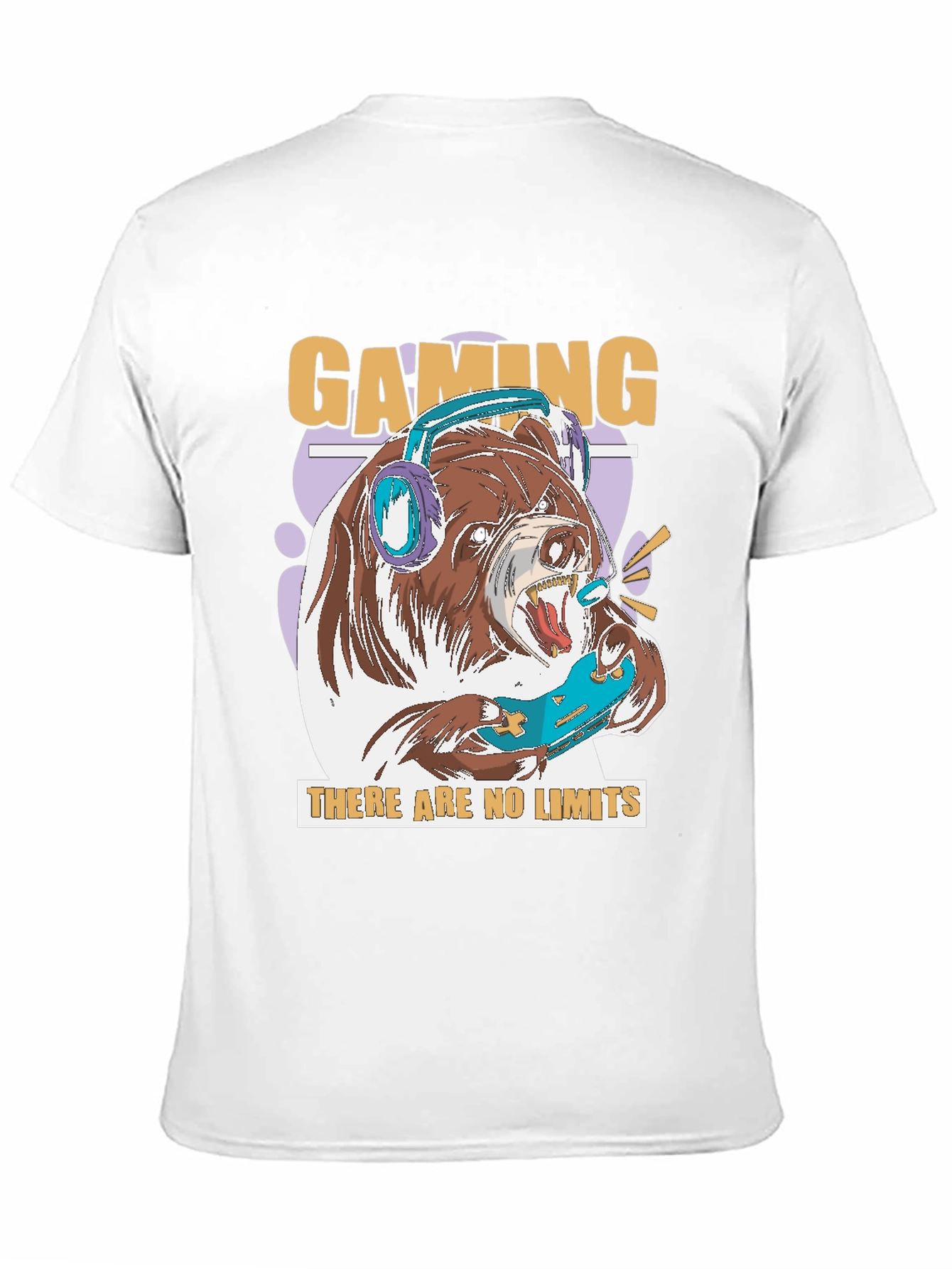 Gaming Bear Graphic T-Shirt