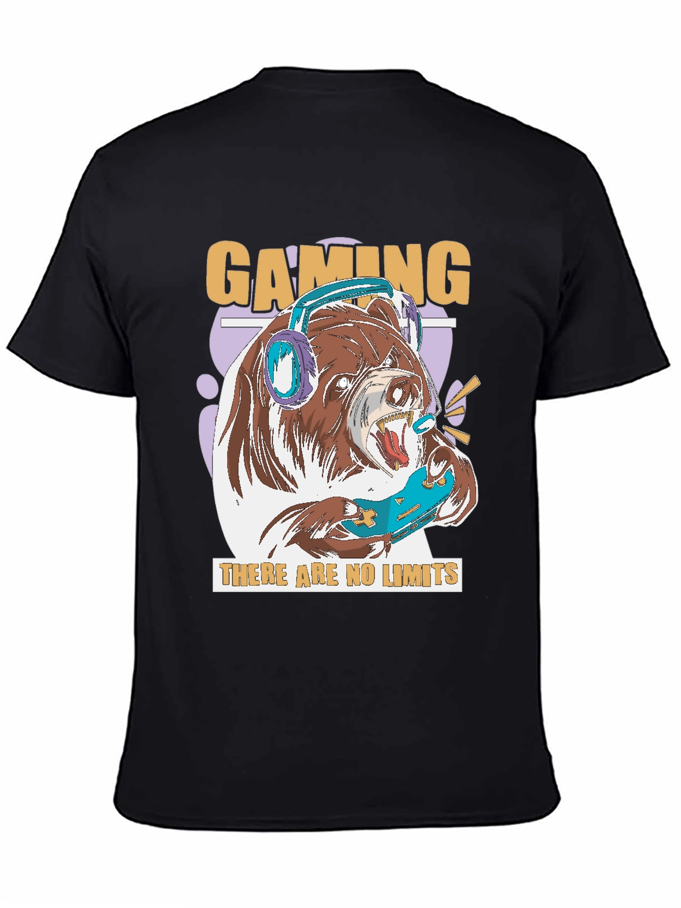Gaming Bear Graphic T-Shirt