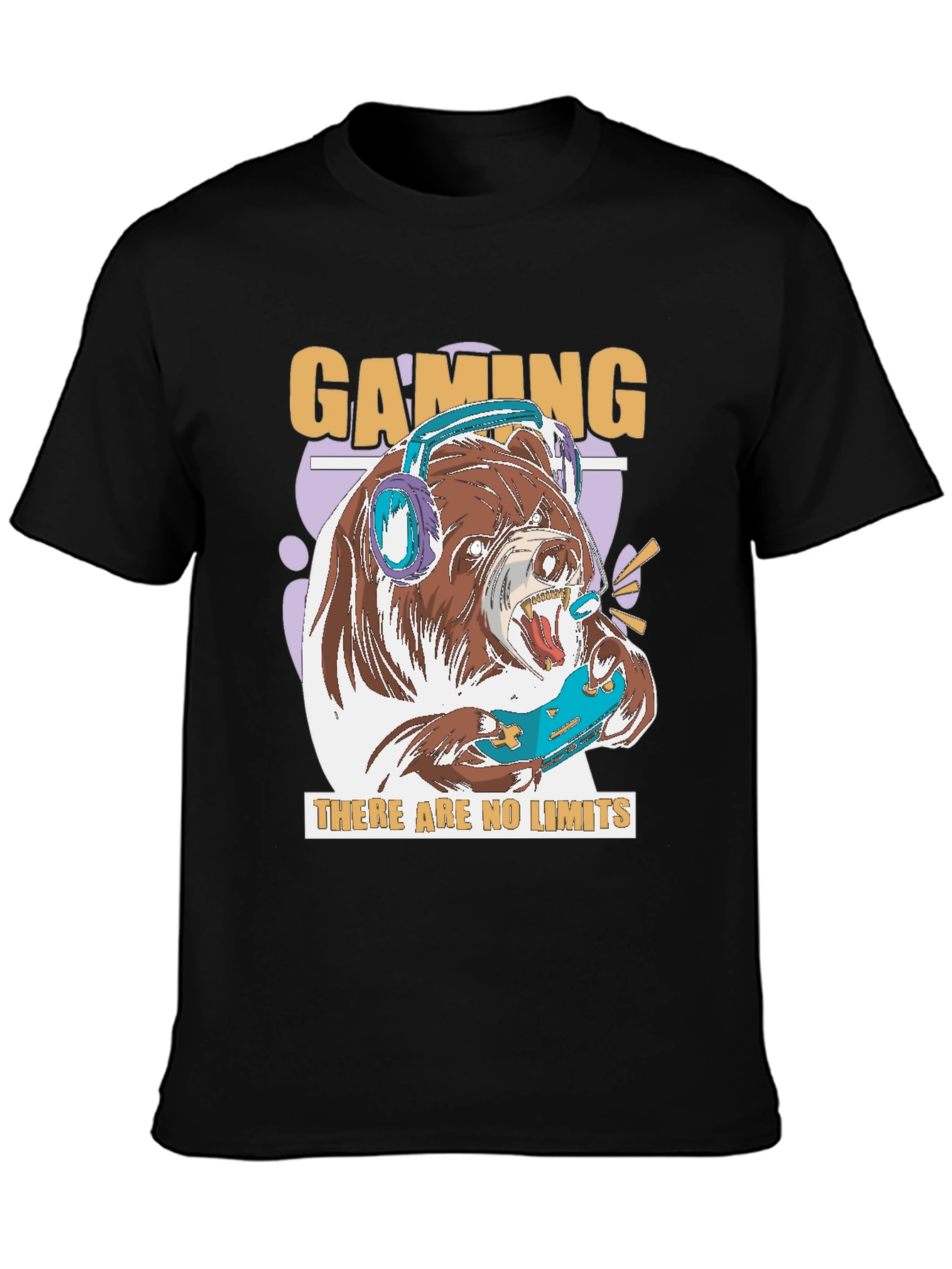 Gaming Bear Graphic T-Shirt
