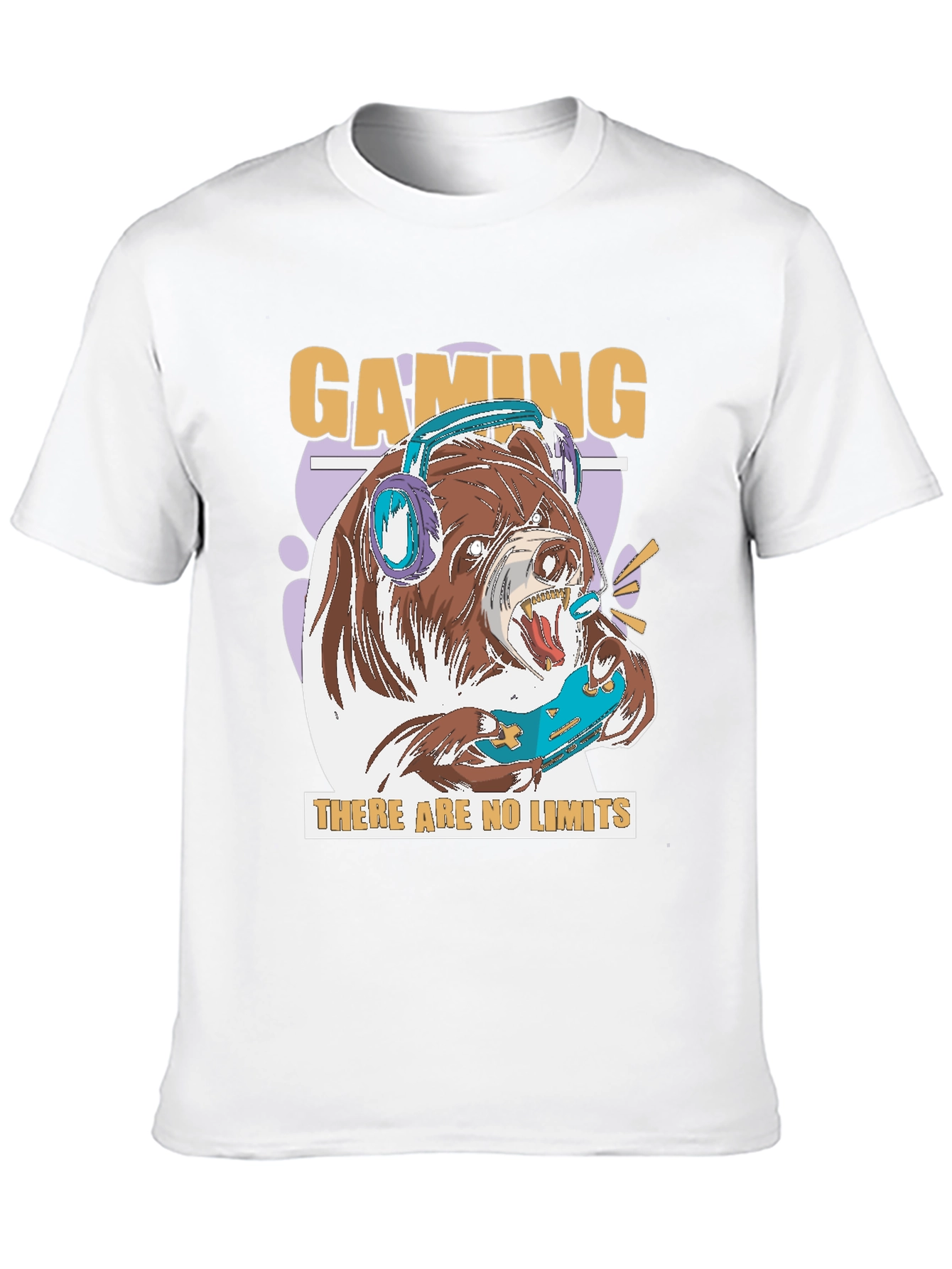 Gaming Bear Graphic T-Shirt