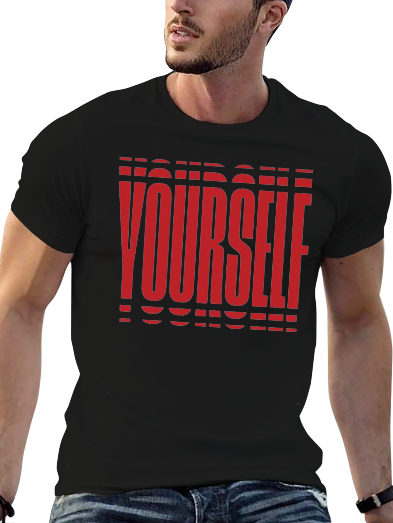 Be Yourself Graphic T-Shirt - Black