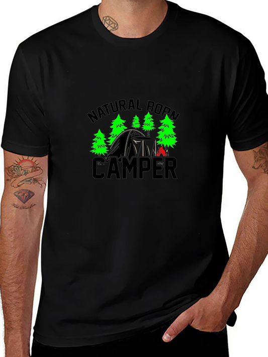 Natural Born Camper Black T-Shirt