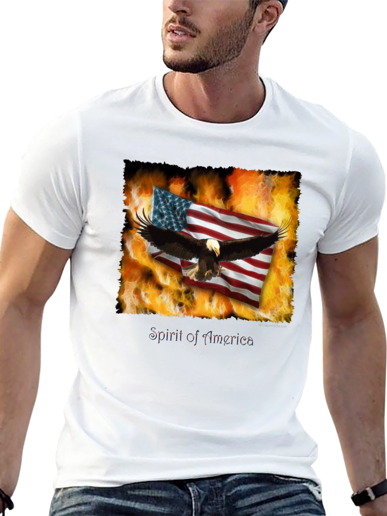 Spirit of America Eagle Graphic T-Shirt